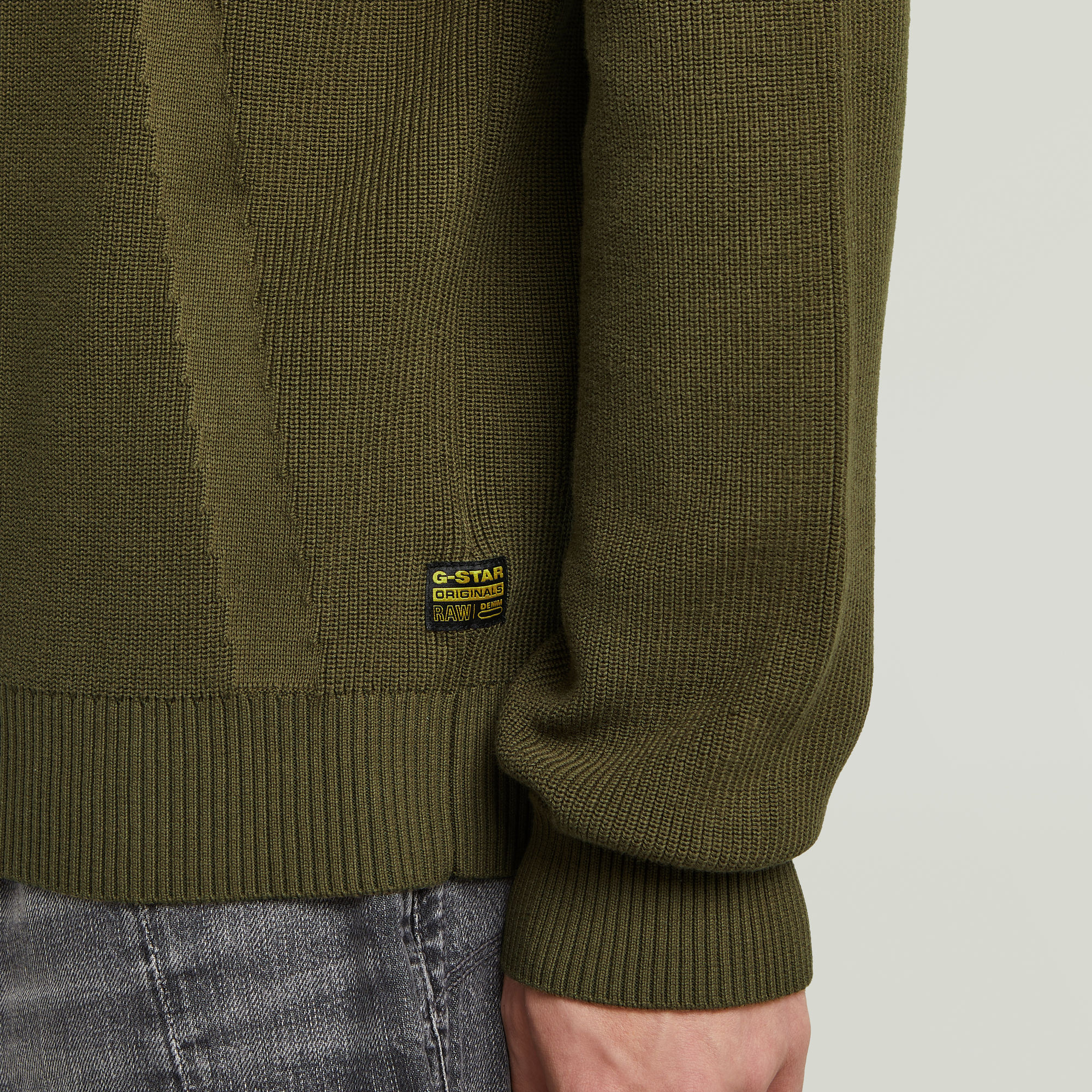 G-Star RAW Structure Gebreide Trui Groen Heren
