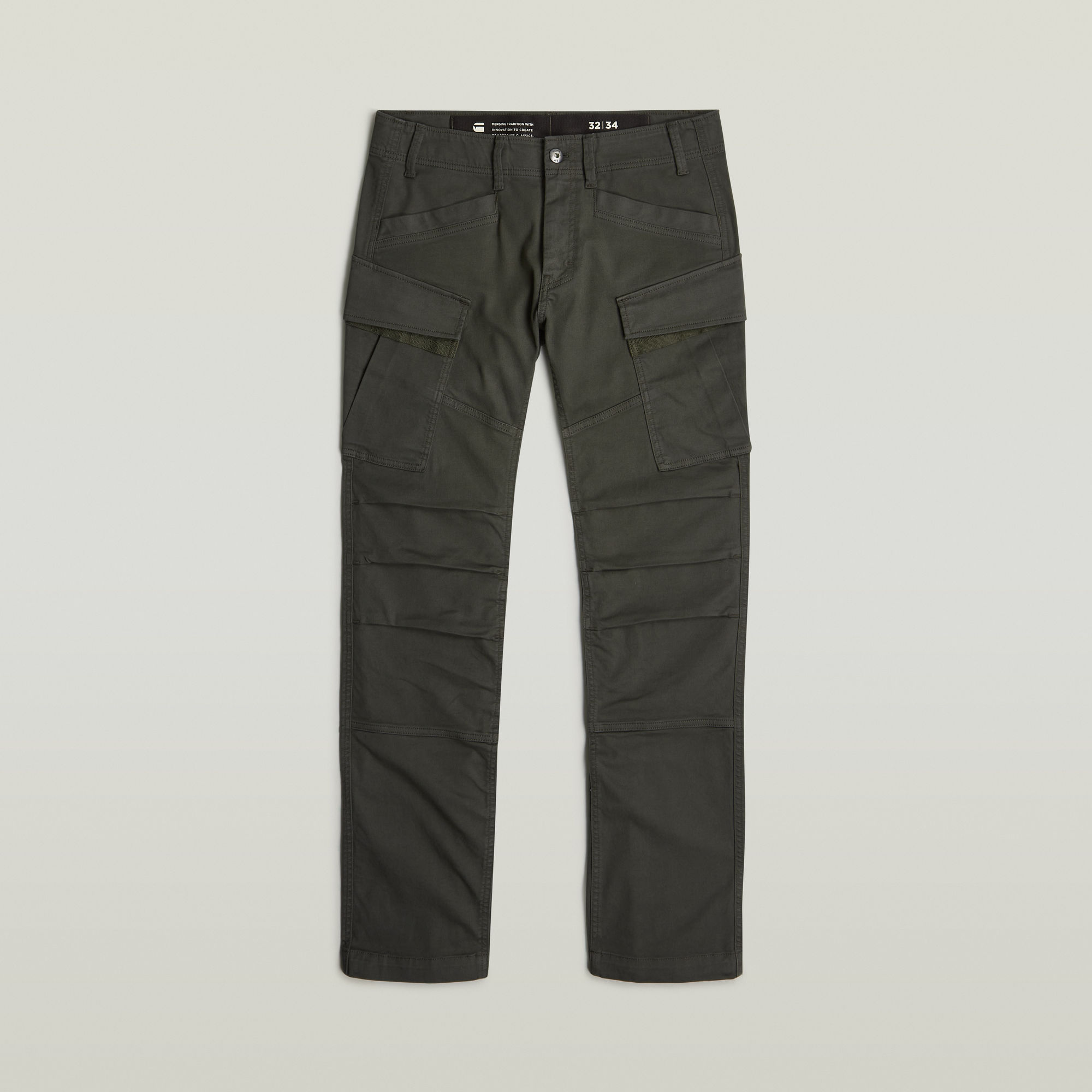 G-Star RAW 3D Regular Straight Cargobroek Grijs Heren