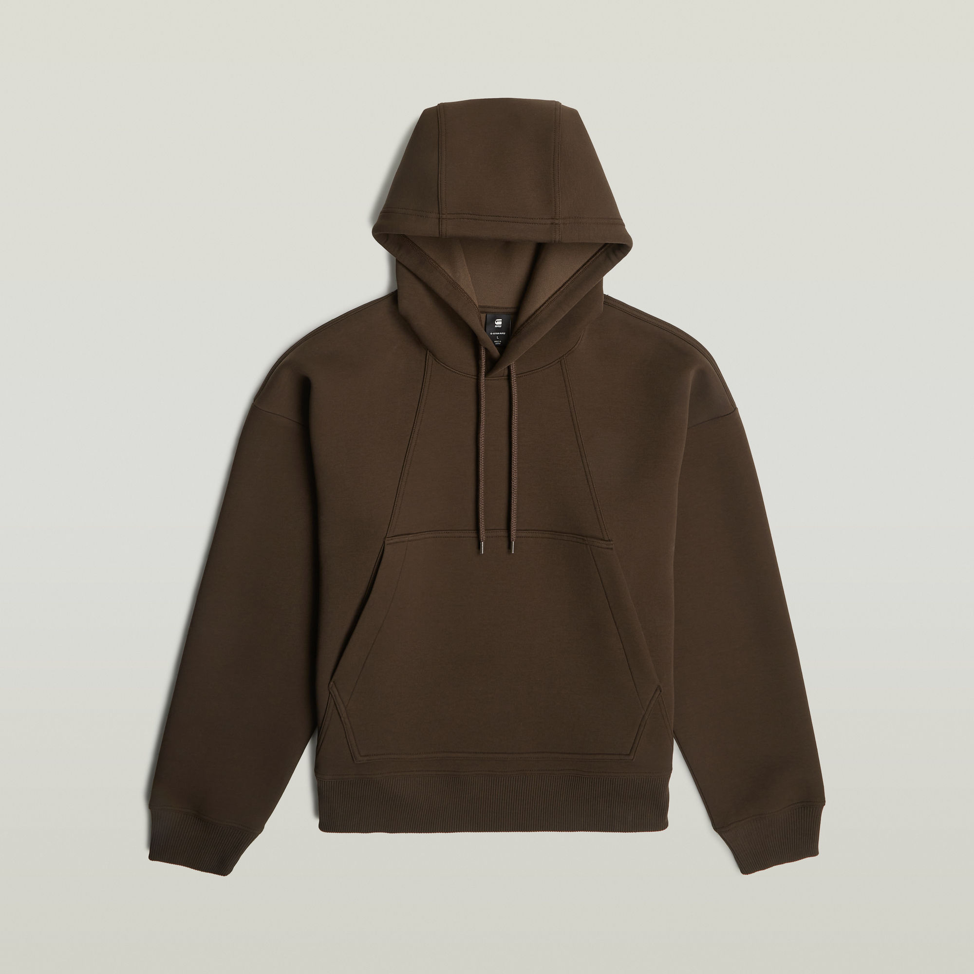 Thumbnail - Loose Hoodie Sweater - Braun - Herren