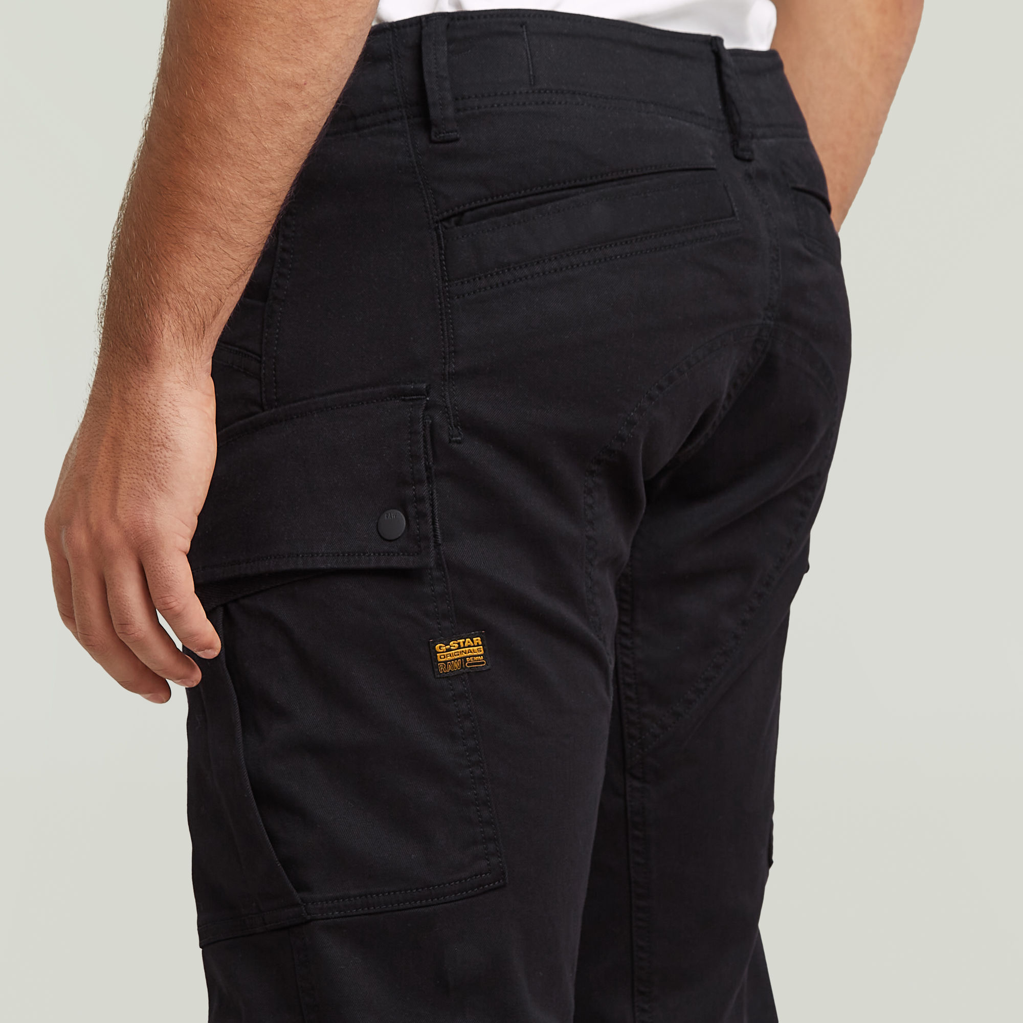 G-Star RAW 3D Regular Straight Cargobroek Zwart Heren