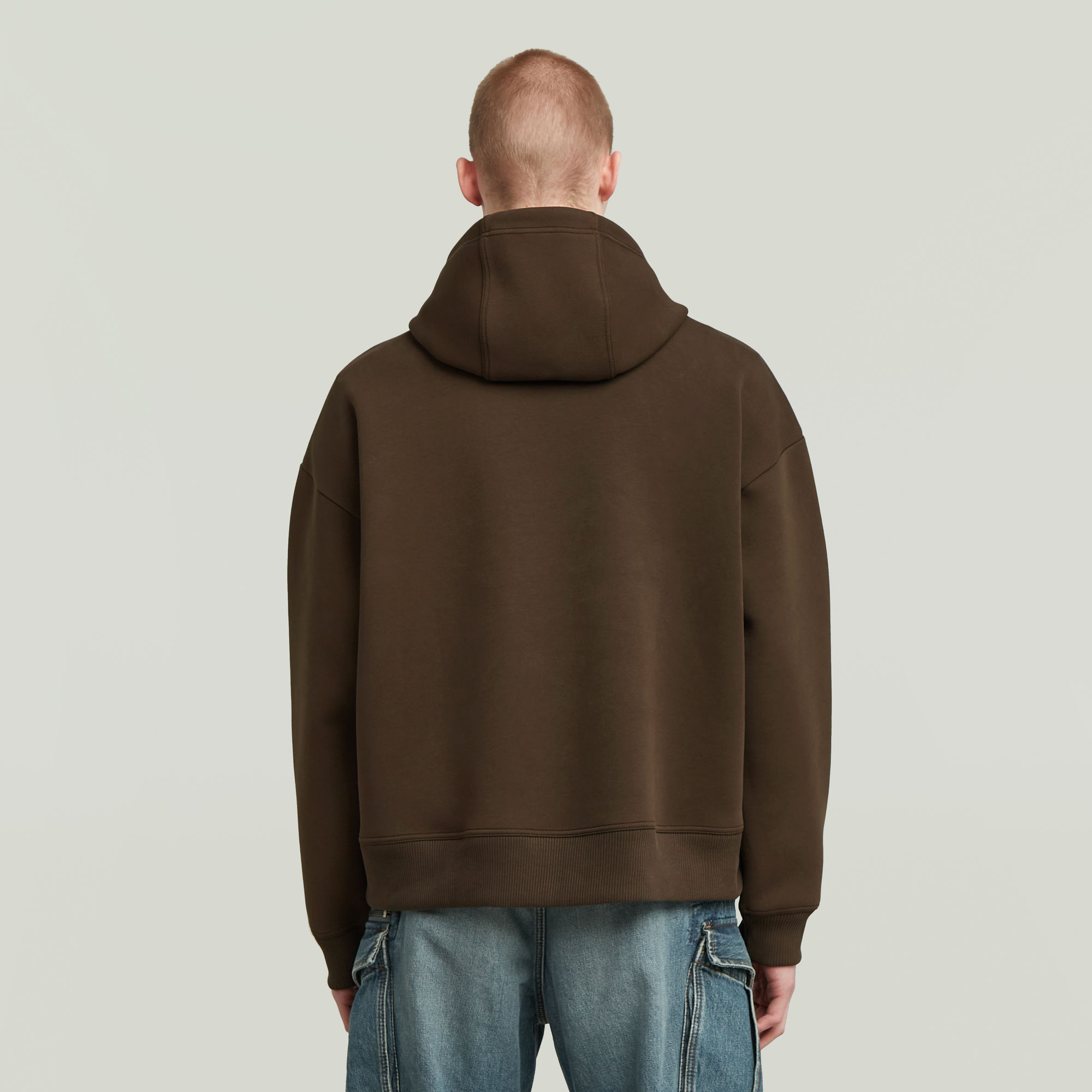 G-Star RAW Scuba Loose Hoodie Bruin Heren