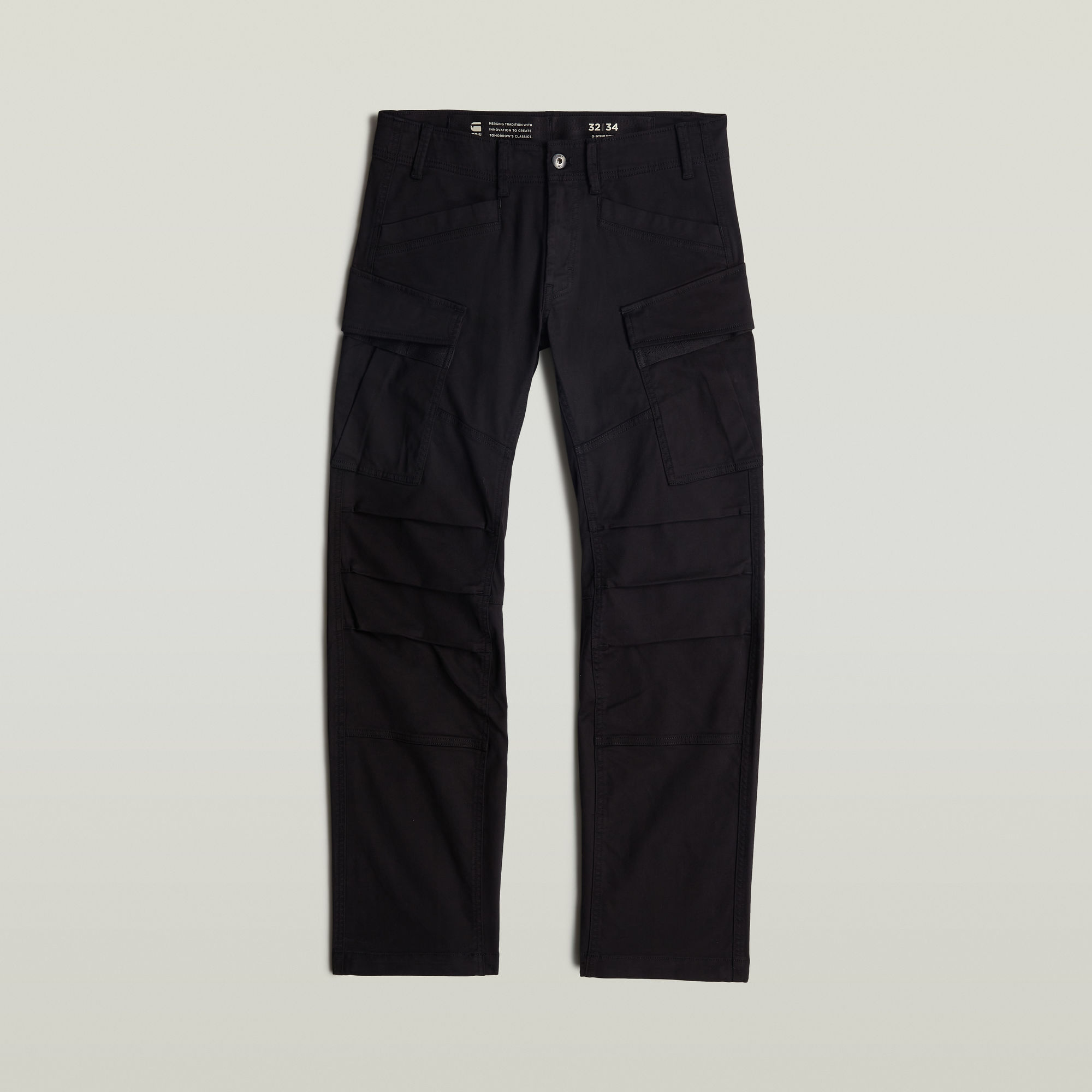 G-Star RAW 3D Regular Straight Cargobroek Zwart Heren