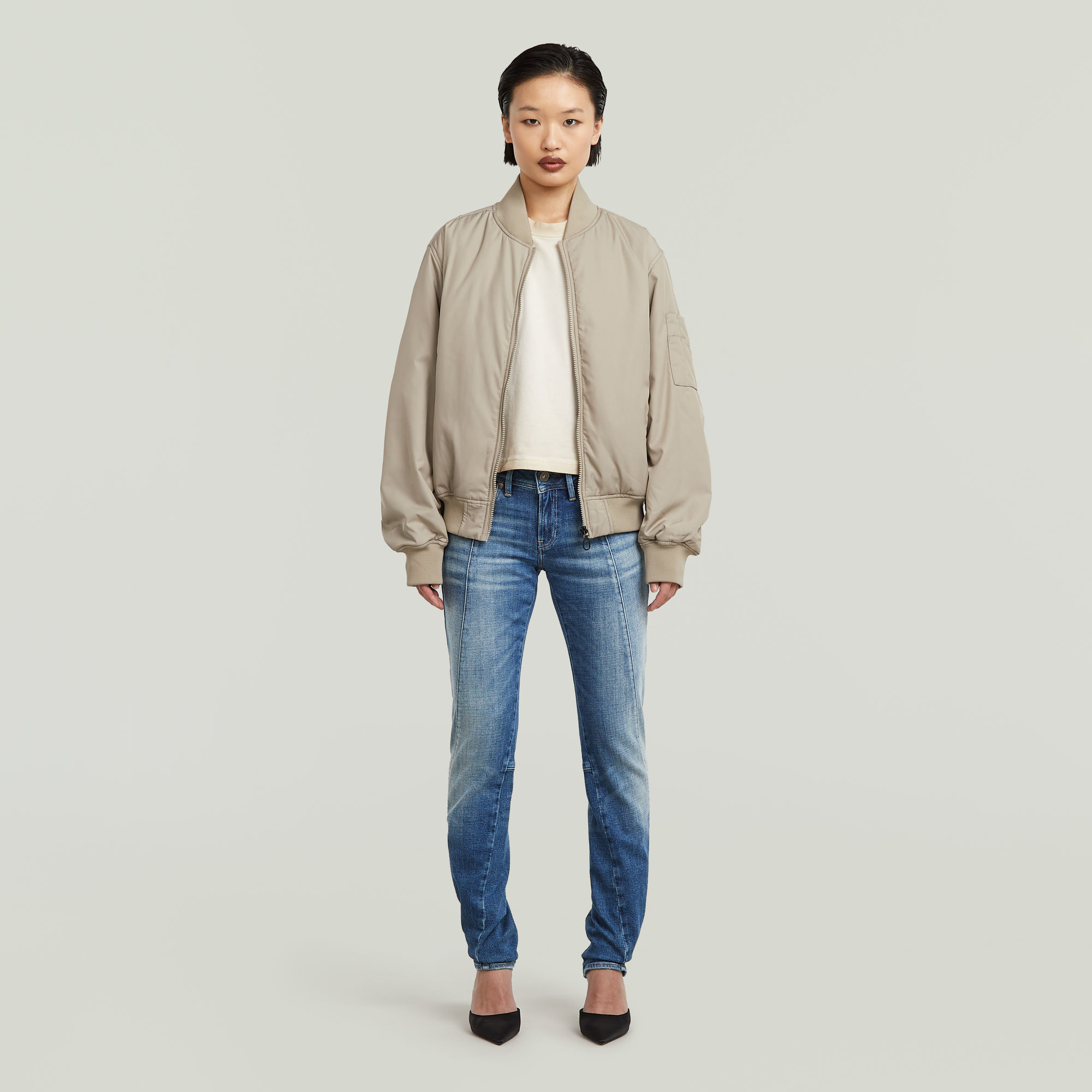 G-Star RAW Contor 3D Slim Jeans Midden blauw Dames