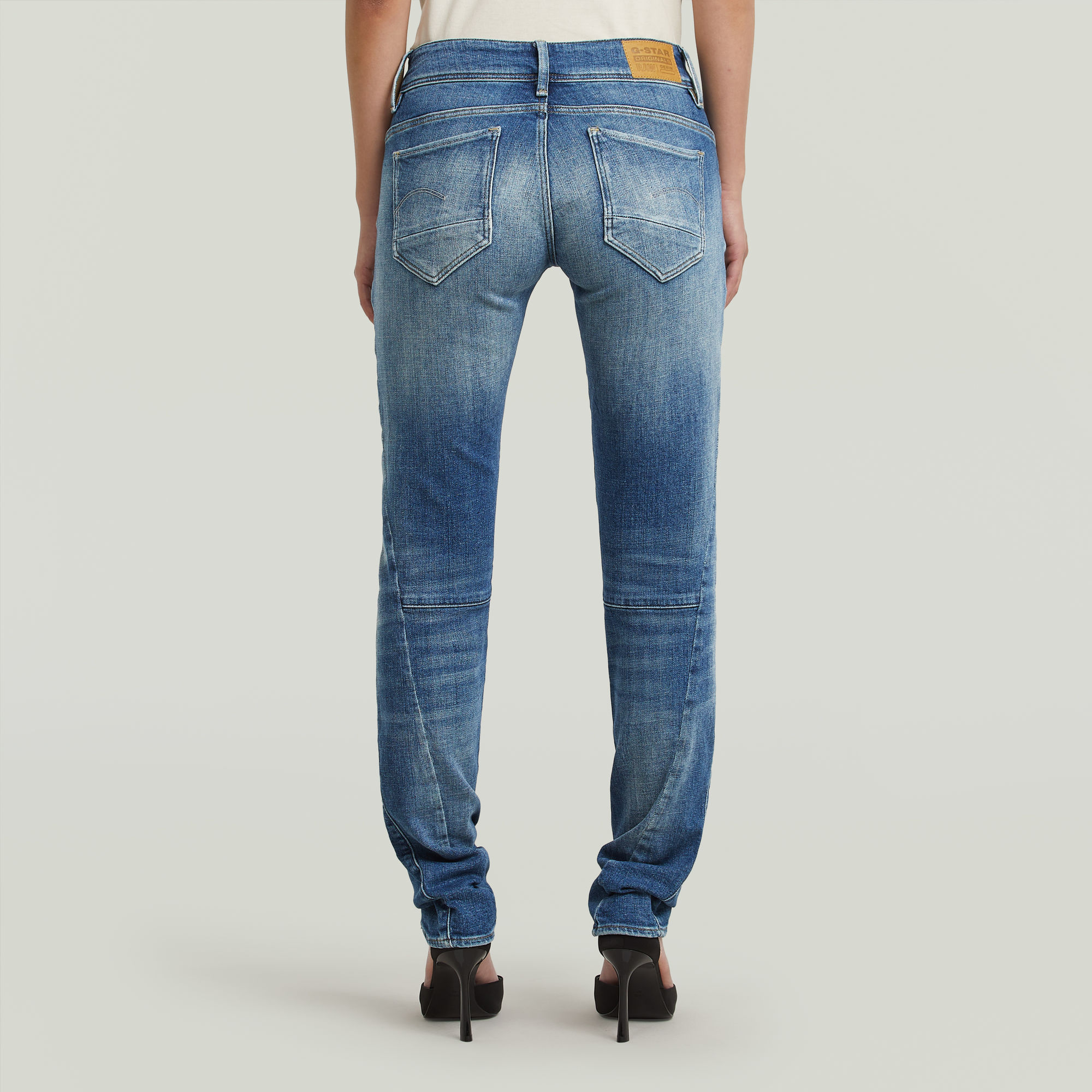 G-Star RAW Contor 3D Slim Jeans Midden blauw Dames