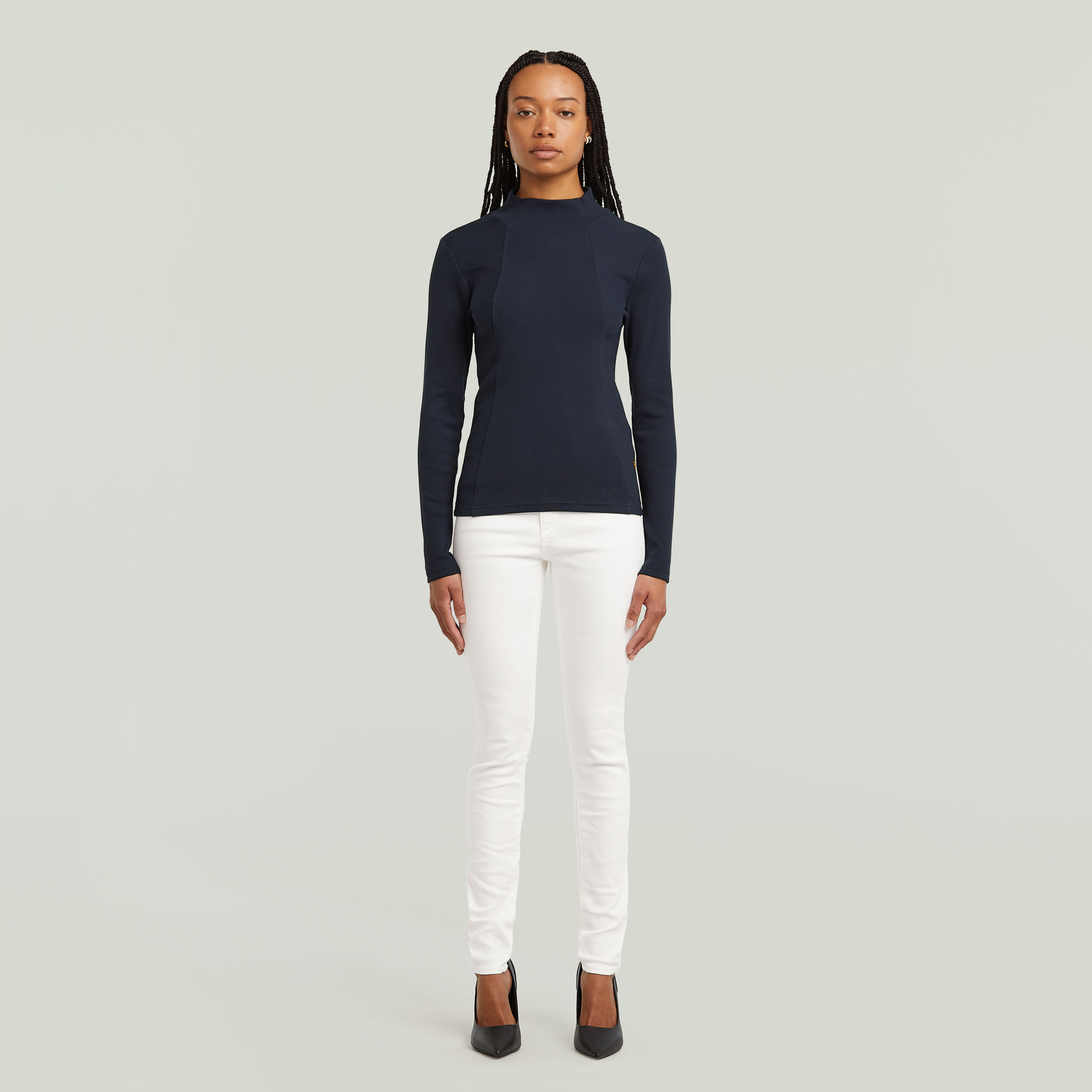 G-Star RAW Kafey Ultra High Skinny Jeans Donkerblauw Dames