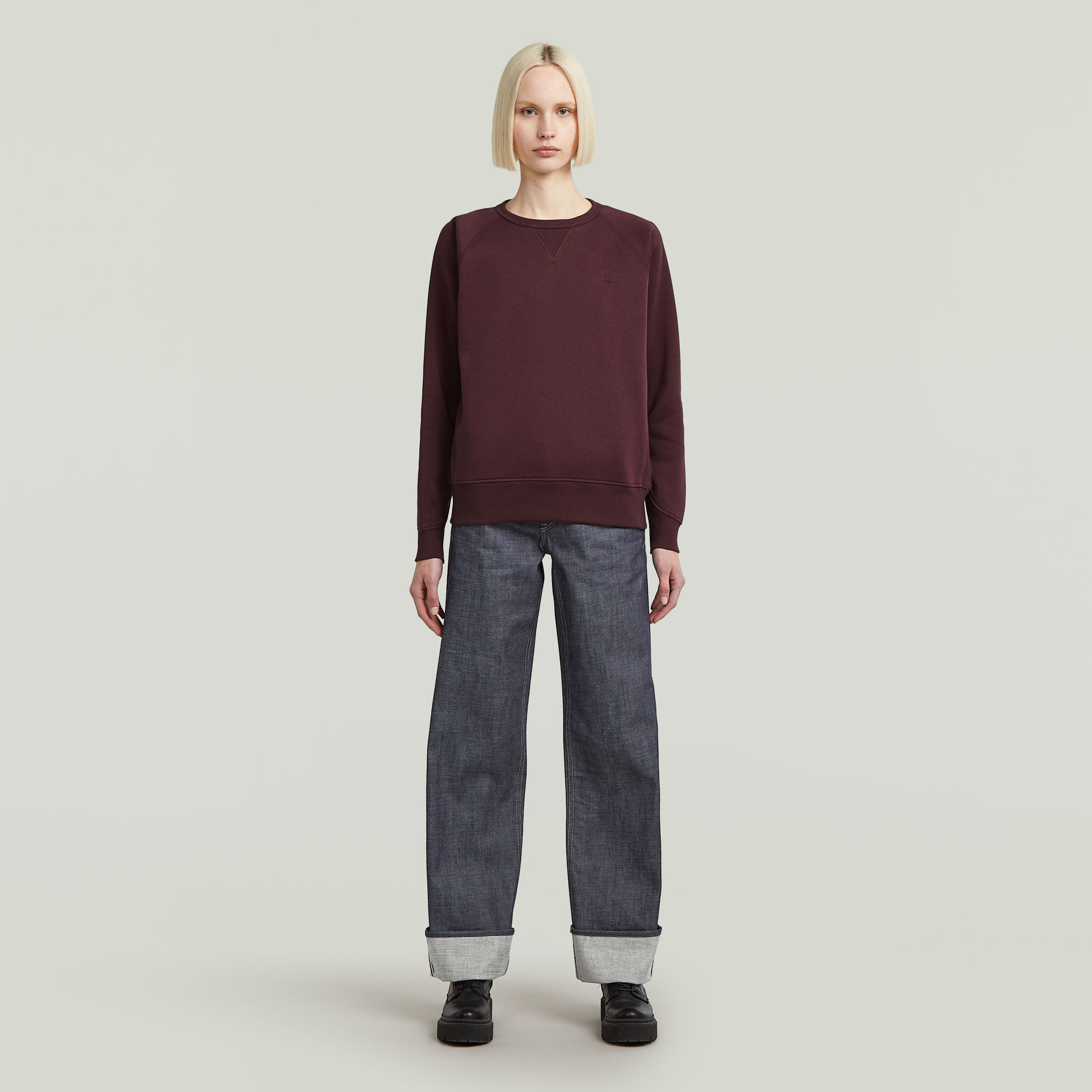 Thumbnail - Premium Core 2.0 Sweatshirt - Rot - Damen