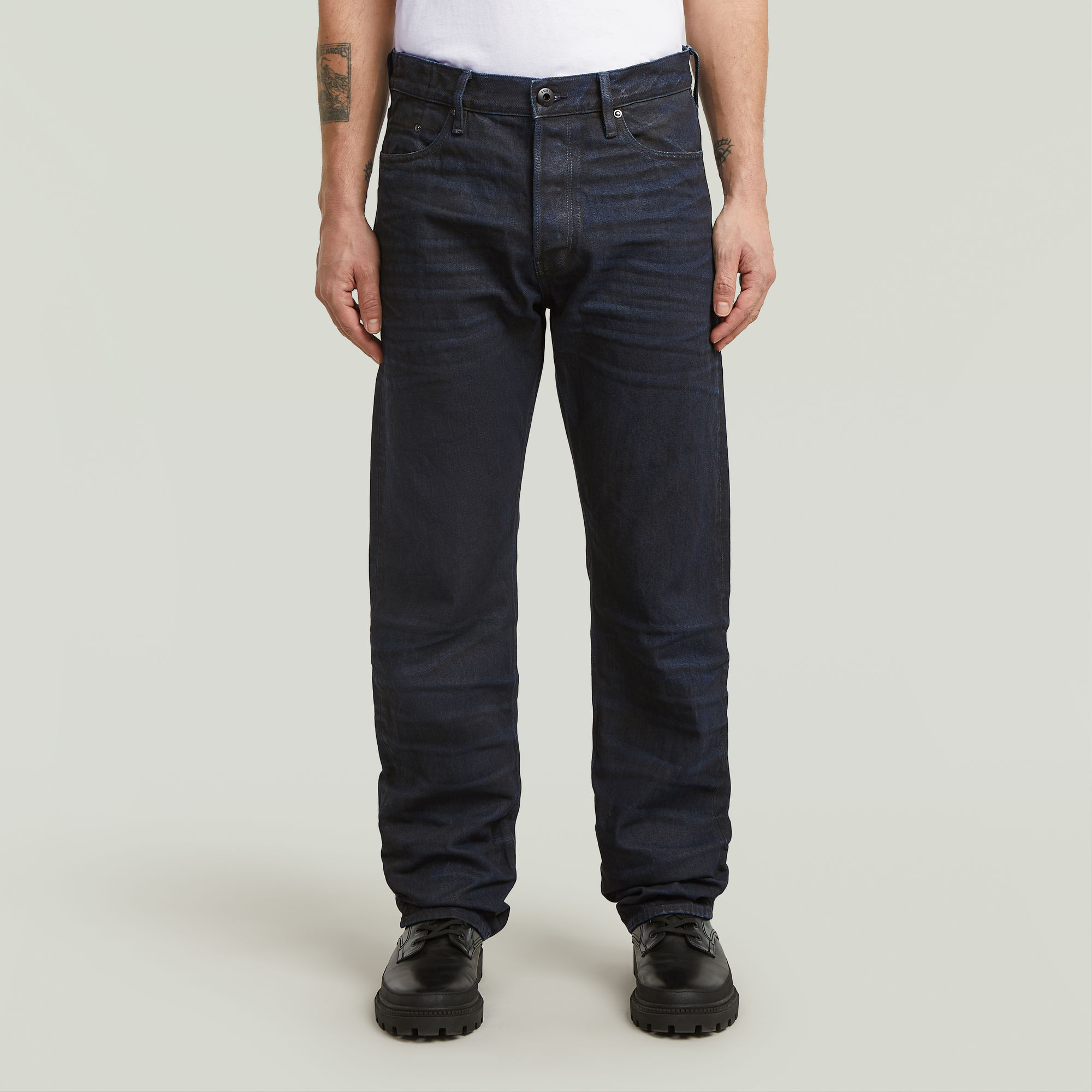 

Dakota Regular Straight Jeans - Donkerblauw - Heren
