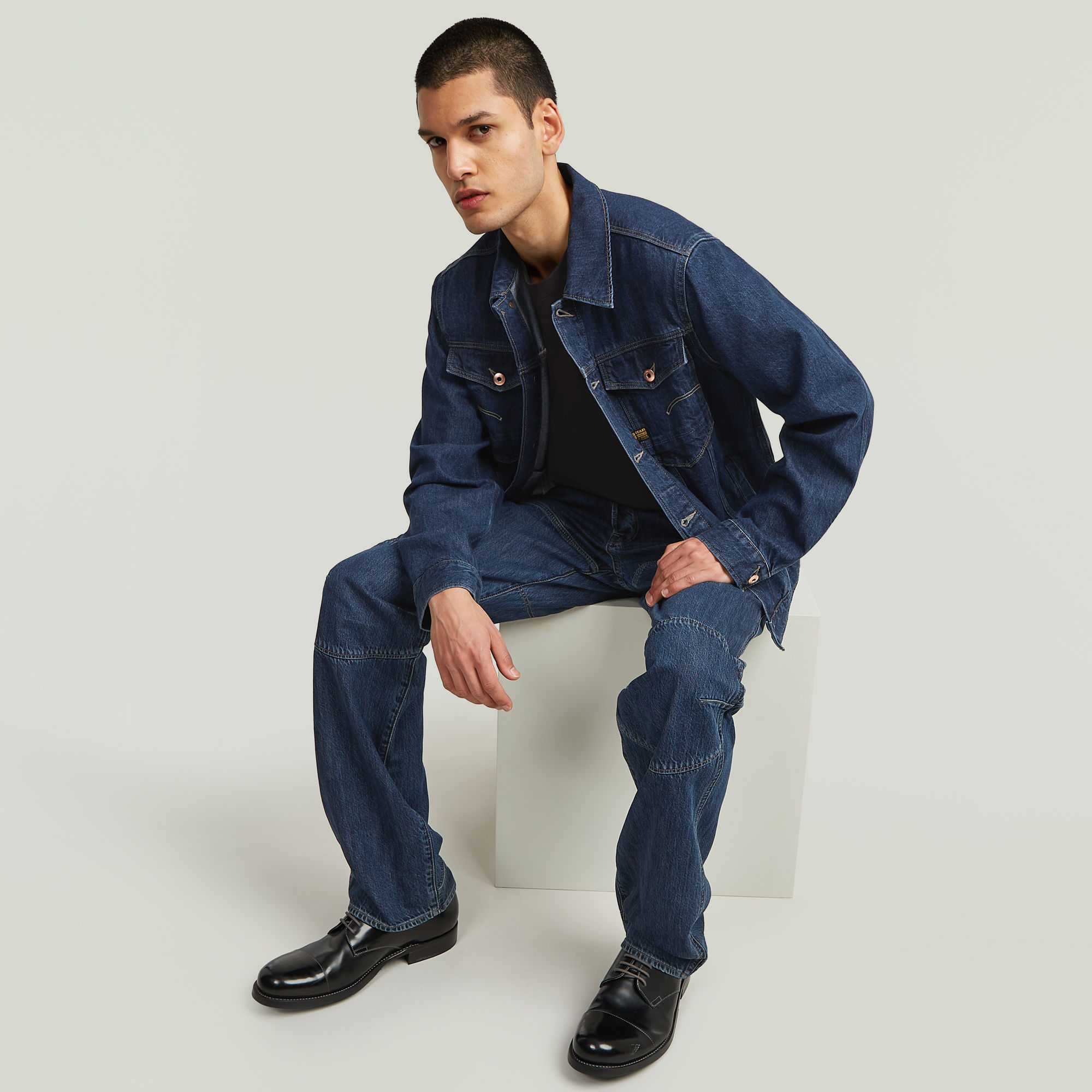 G-Star RAW Arc 3D Denim Jack Donkerblauw Heren