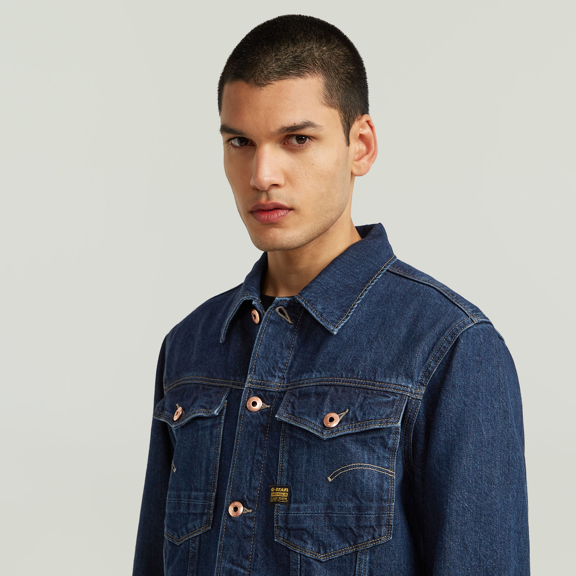 G-Star RAW Arc 3D Denim Jack Donkerblauw Heren