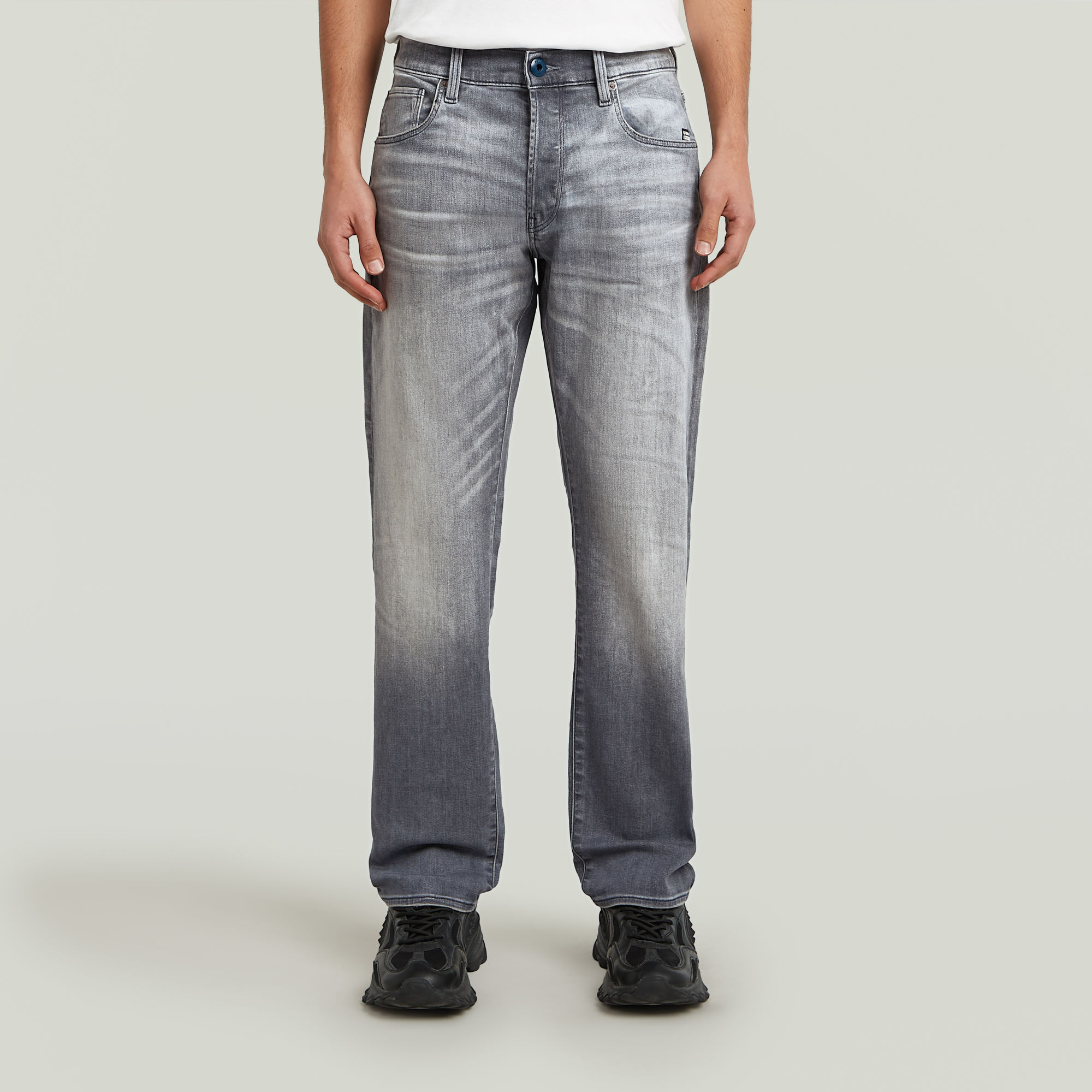 G-Star RAW 3301 Straight Jeans Grijs Heren