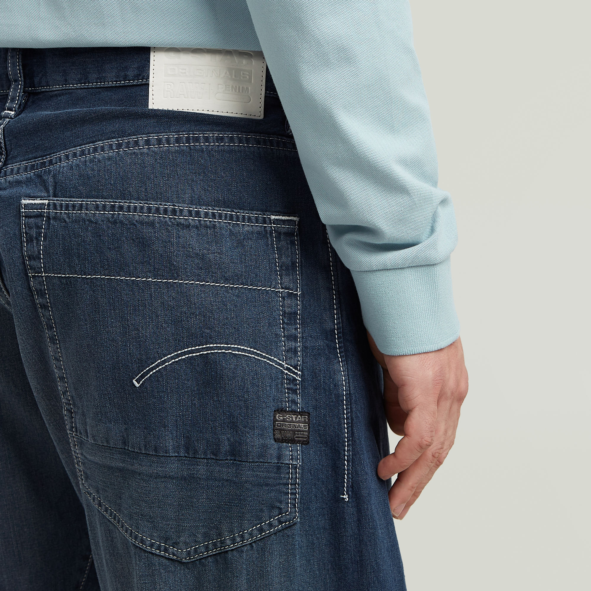 G-Star RAW Bend 3D Loose Jeans Donkerblauw Heren
