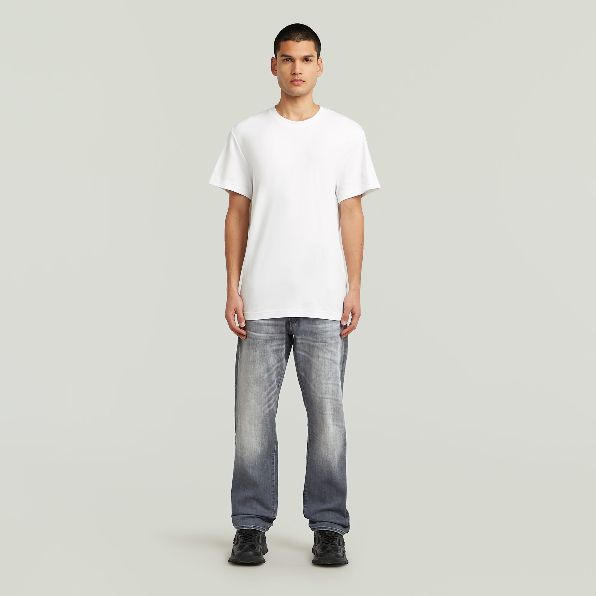 G-Star RAW 3301 Straight Jeans Grijs Heren