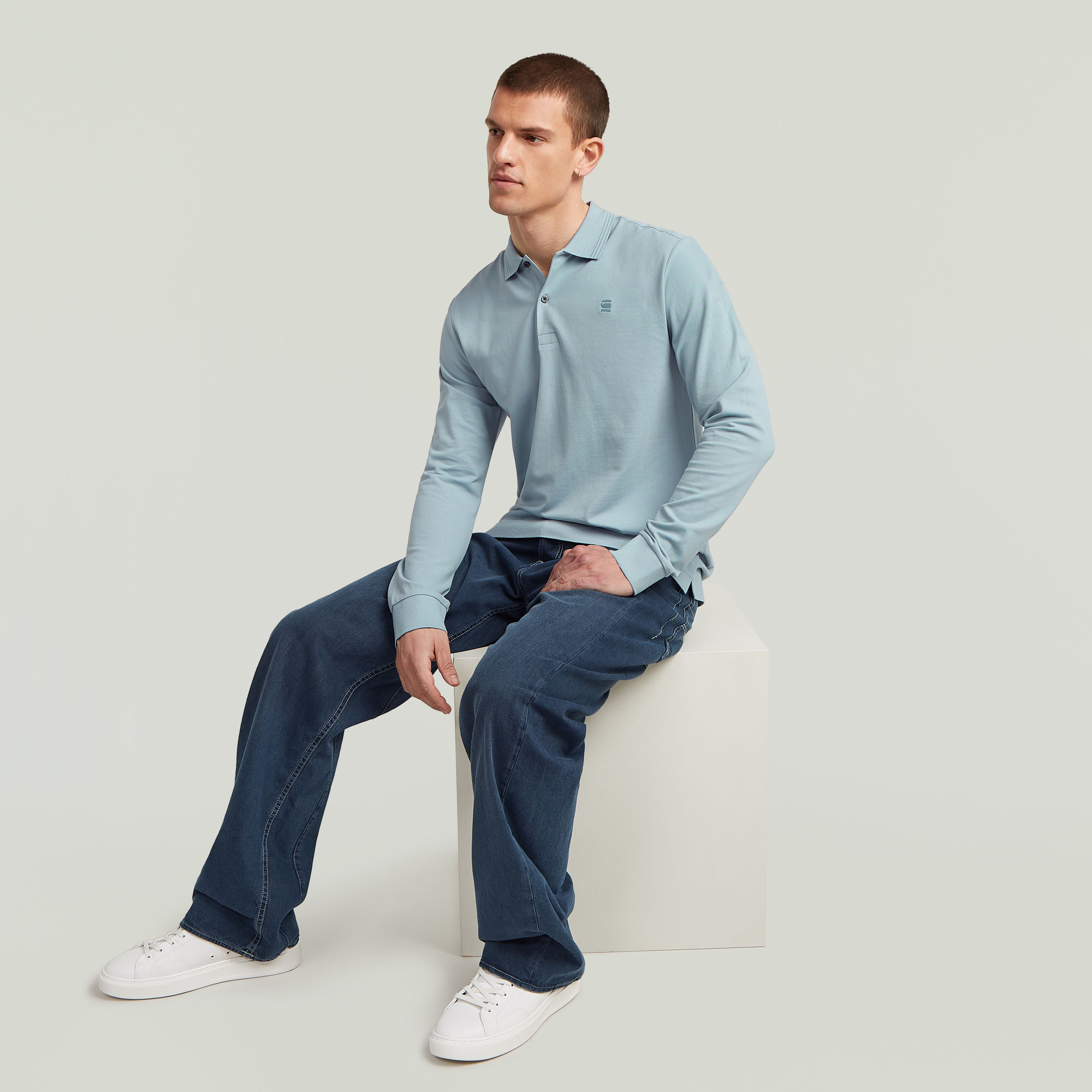 G-Star RAW Bend 3D Loose Jeans Donkerblauw Heren