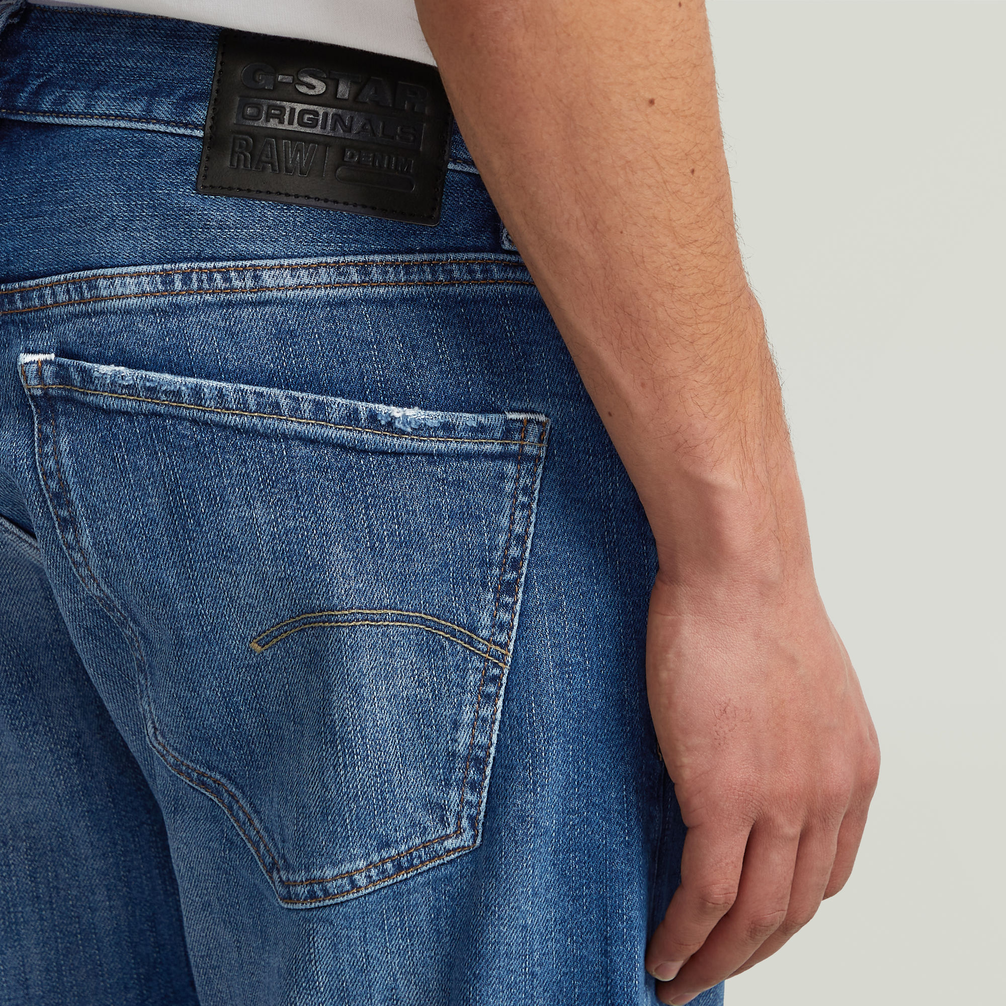 G-Star RAW Mosa Straight Selvedge Jeans Anders Heren