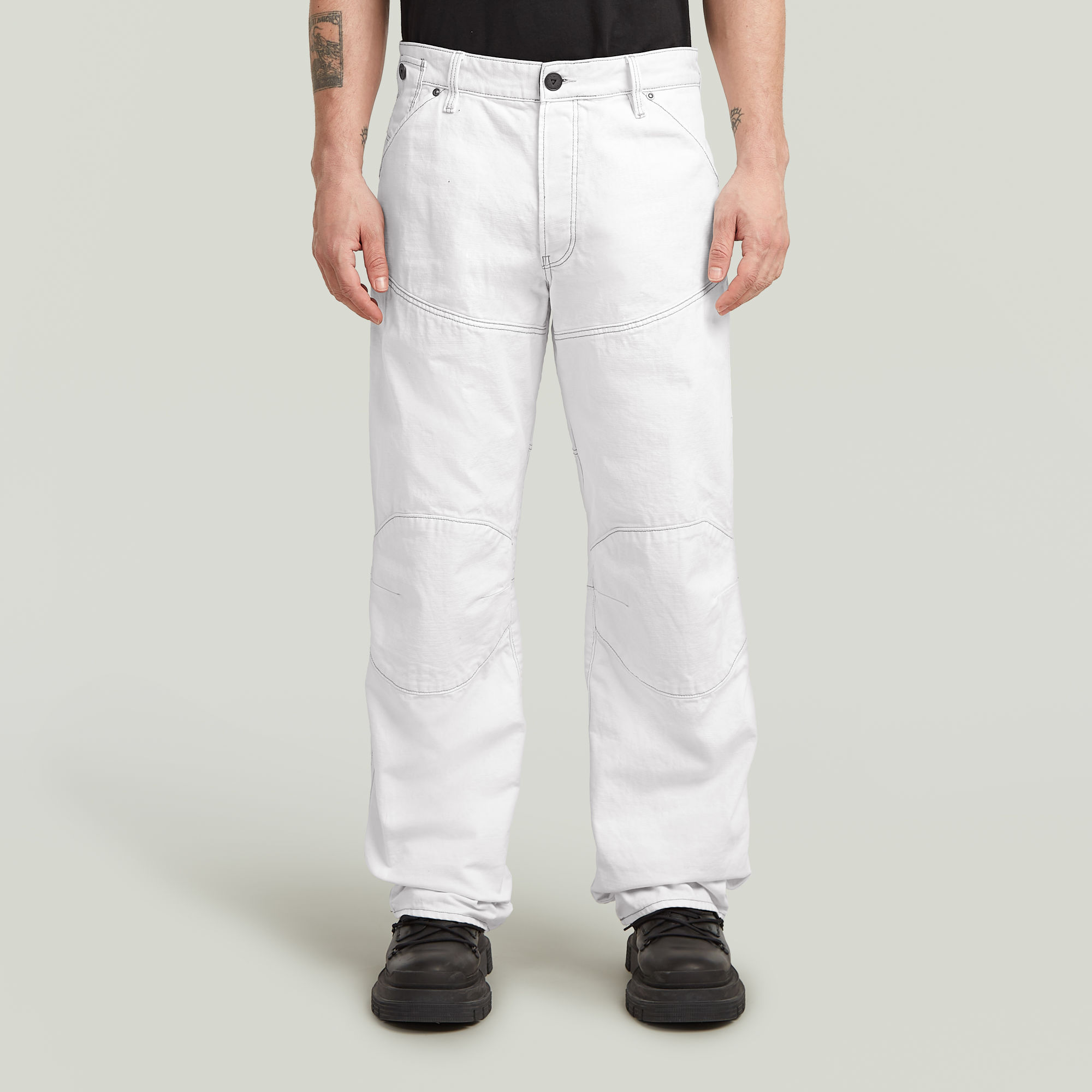 

5620 3D Loose Jeans - Wit - Heren
