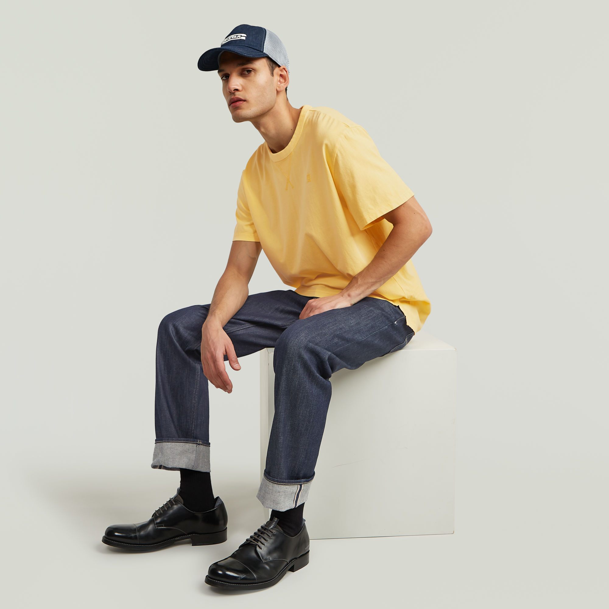 G-Star RAW Nifous T-Shirt Geel Heren