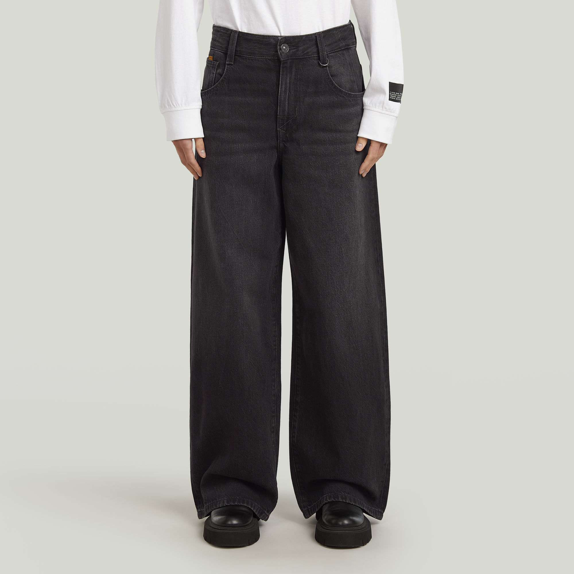 

Skater High Loose Jeans - Grijs - Dames