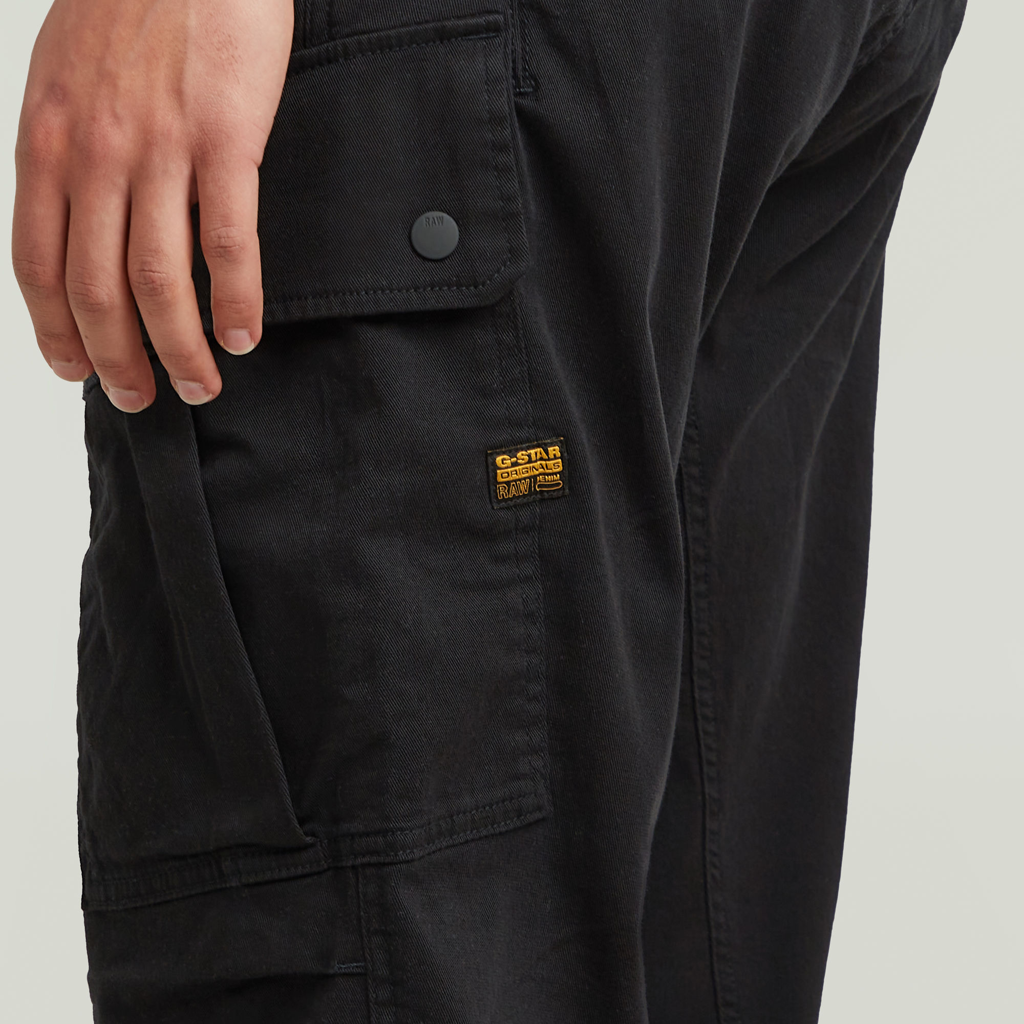 G-Star RAW 3D Regular Straight Cargobroek Zwart Heren