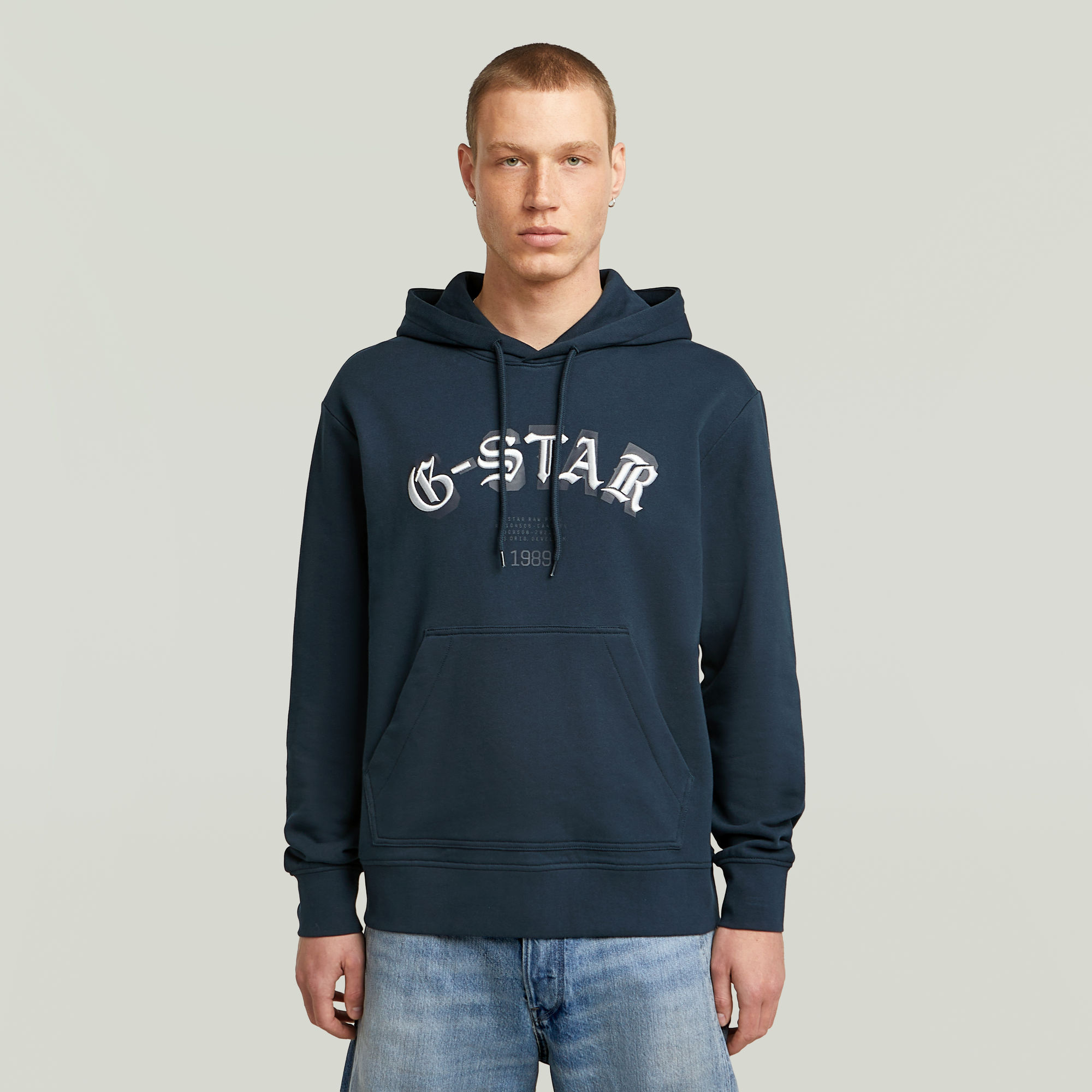Embro Logo HB Hoodie Sweatshirt - Dunkelblau - Herren