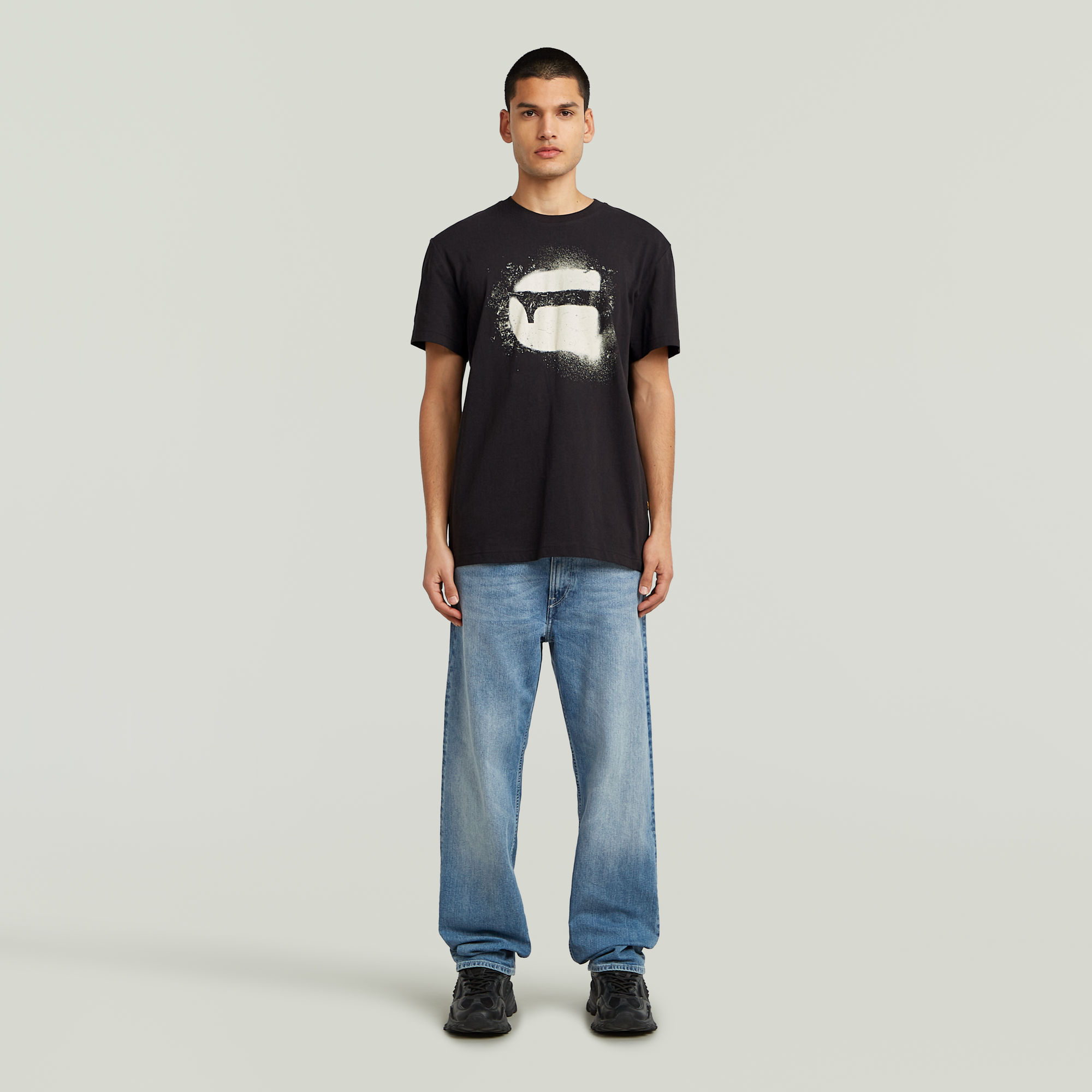 Thumbnail - Spray G Logo T-Shirt - Schwarz - Herren