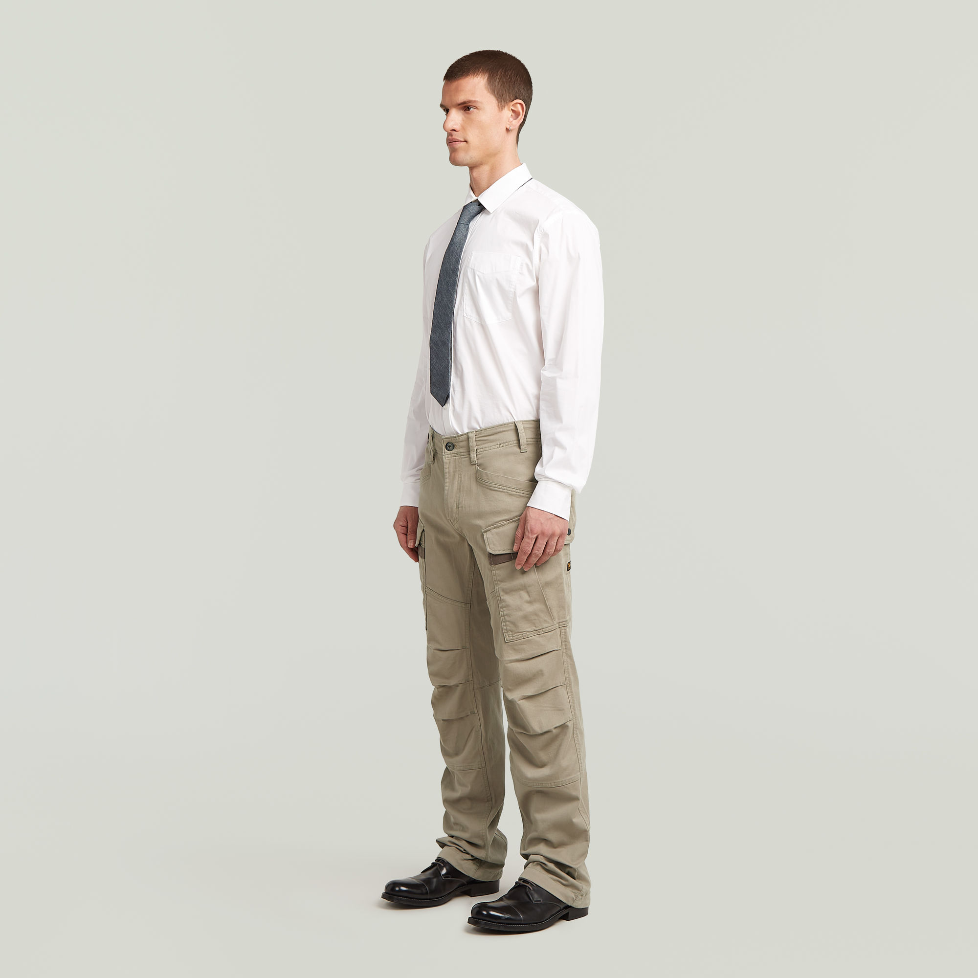 G-Star RAW 3D Regular Straight Cargobroek Beige Heren