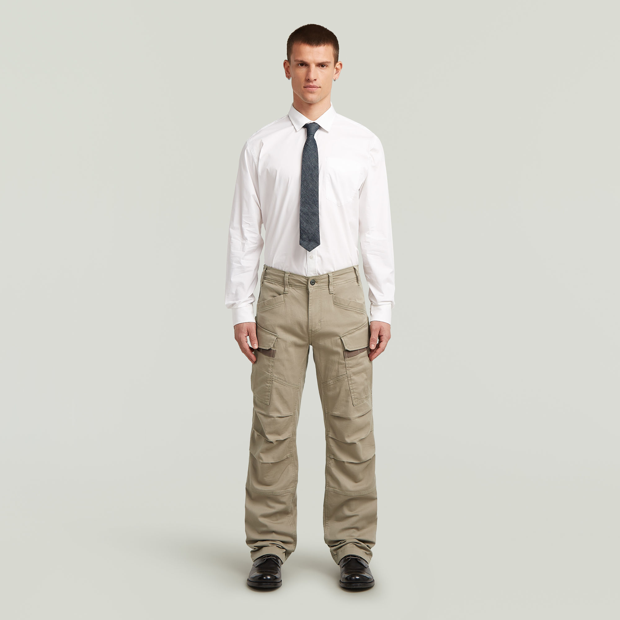 G-Star RAW 3D Regular Straight Cargobroek Beige Heren