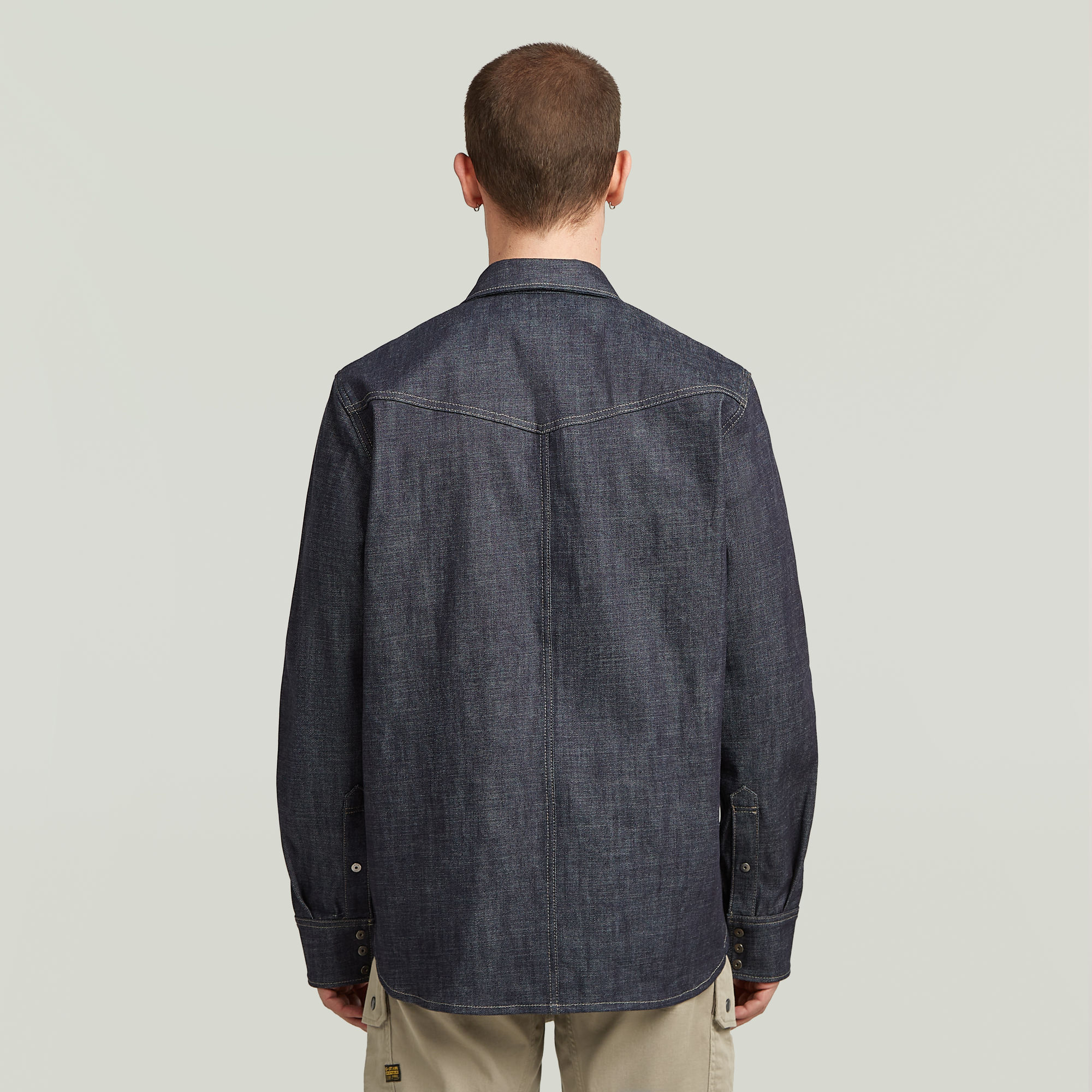 G-Star RAW Dakota Regular Shirt Donkerblauw Heren