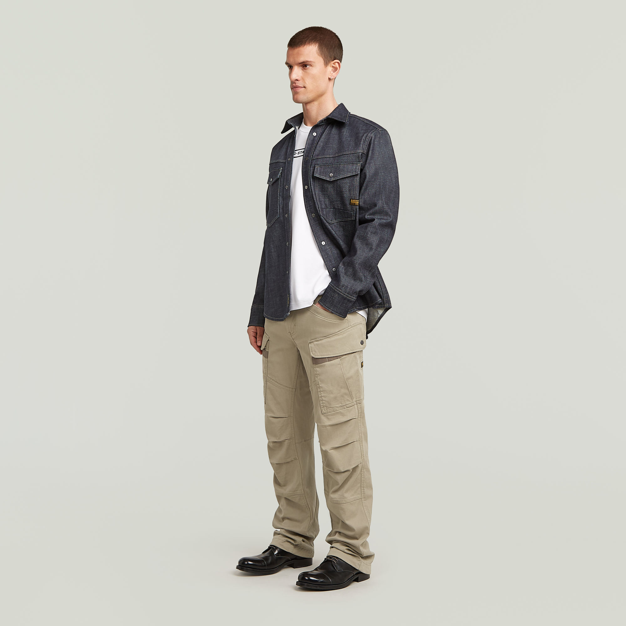 G-Star RAW Dakota Regular Shirt Donkerblauw Heren
