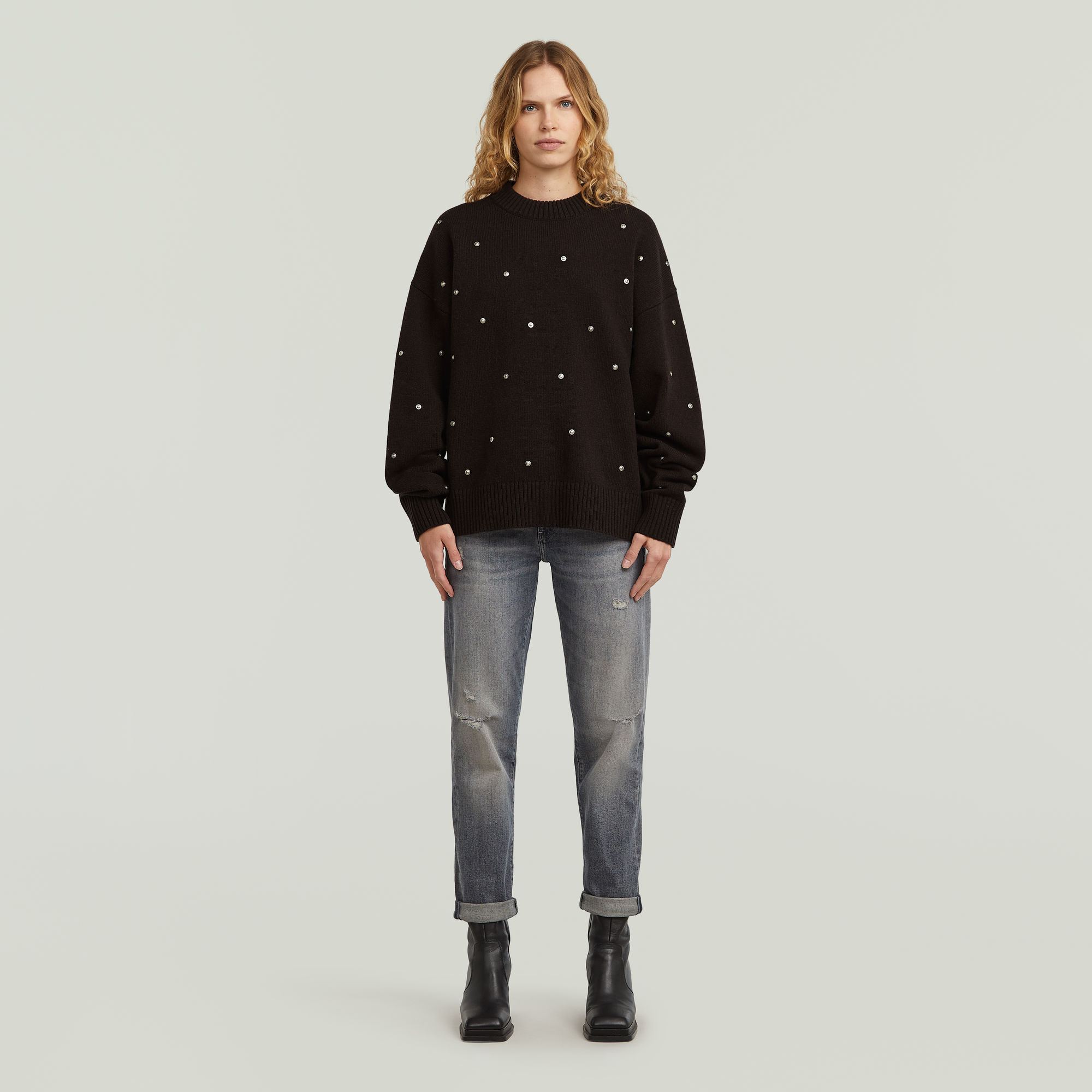 Thumbnail - Heritage Hardware Loose Knit - Braun - Damen