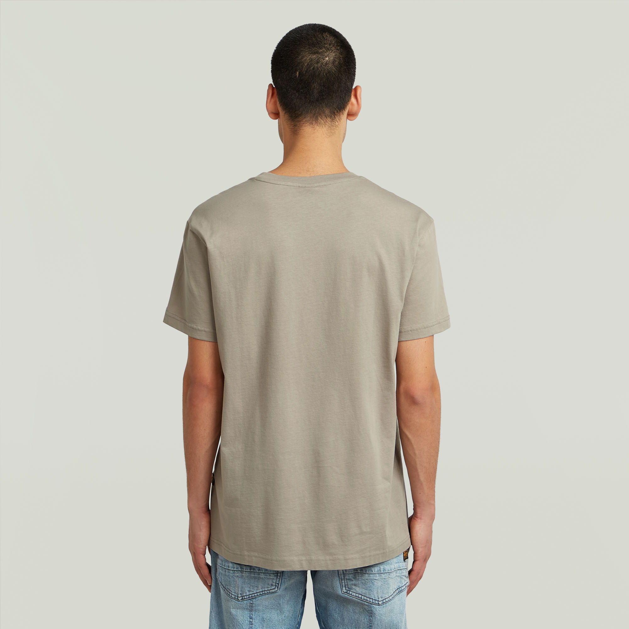 G-Star RAW Center Chest Logo T-Shirt Beige Heren