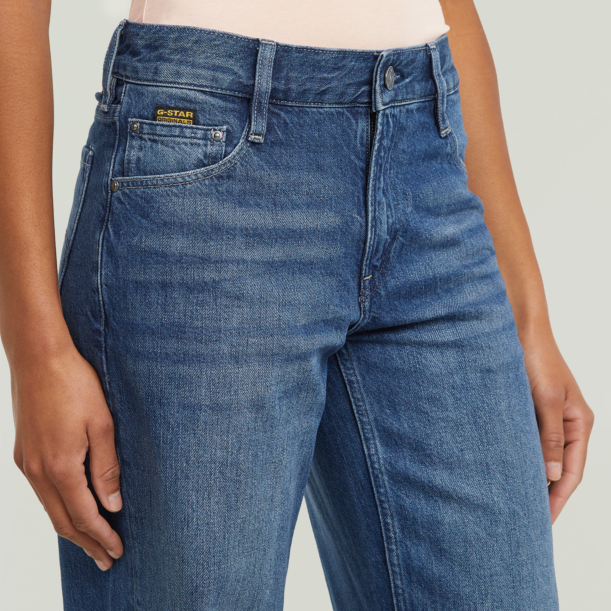 G-Star RAW Judee Loose Low Waist Jeans Midden blauw Dames