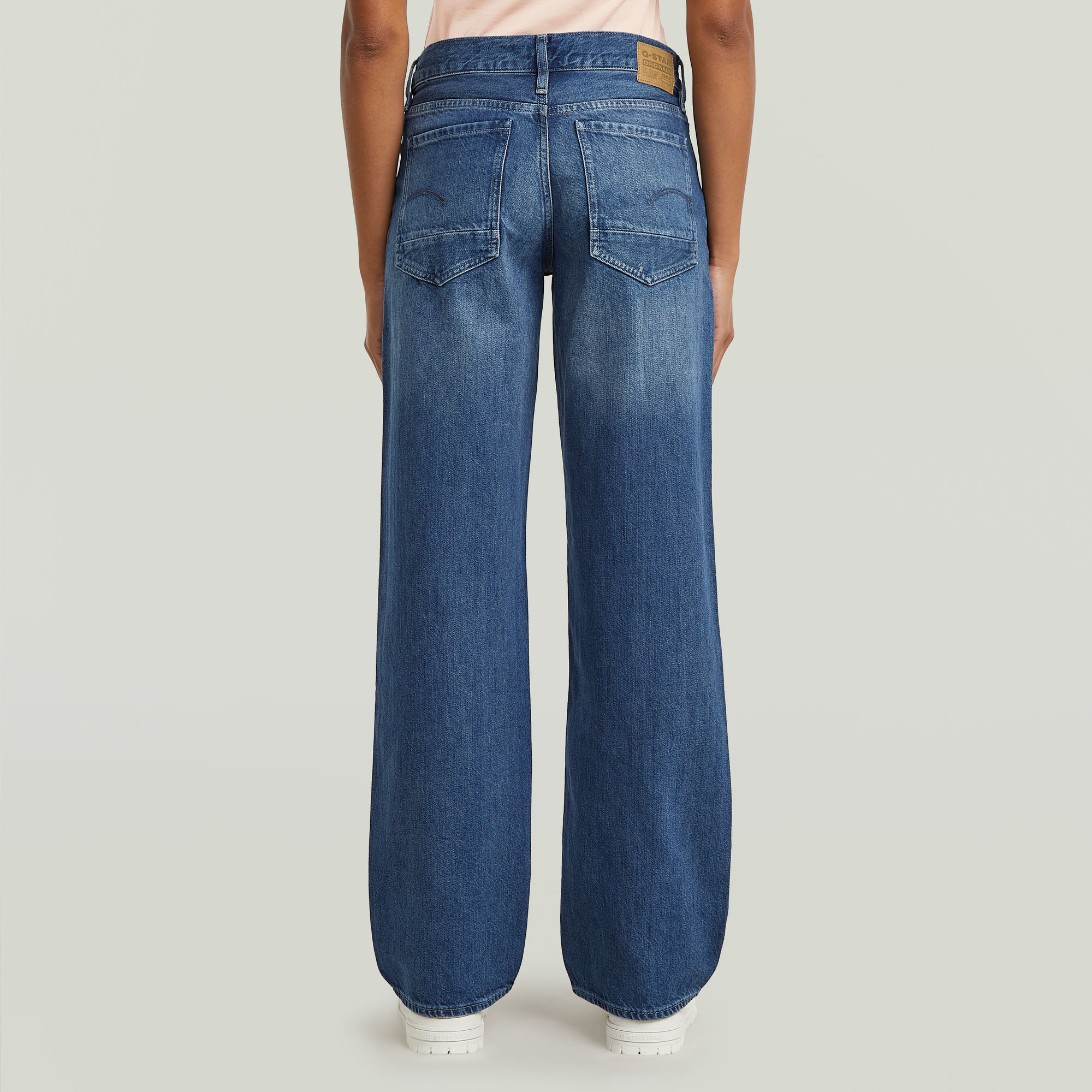 G-Star RAW Judee Loose Low Waist Jeans Midden blauw Dames
