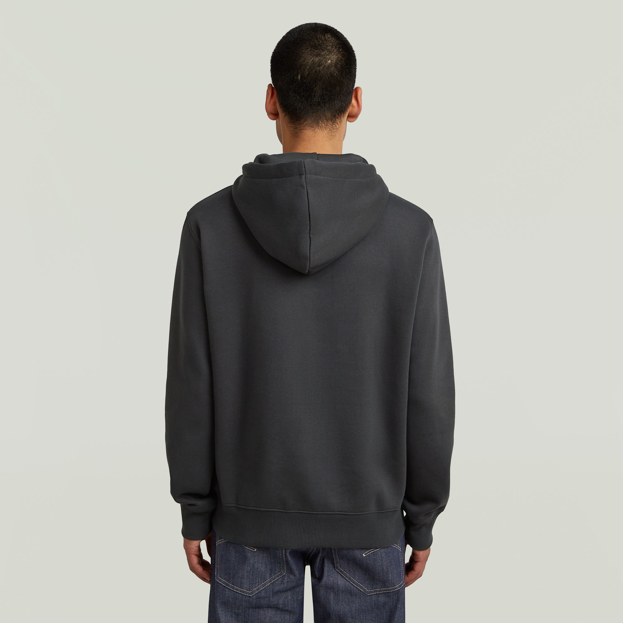 G-Star RAW Logo Hoodie Grijs Heren