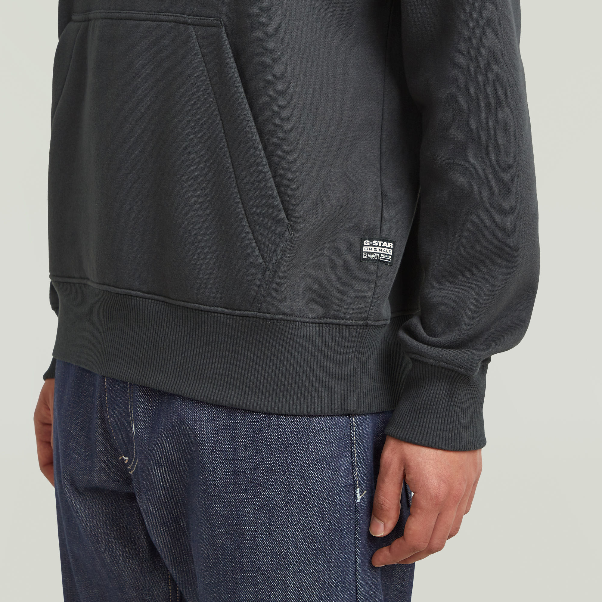 G-Star RAW Logo Hoodie Grijs Heren