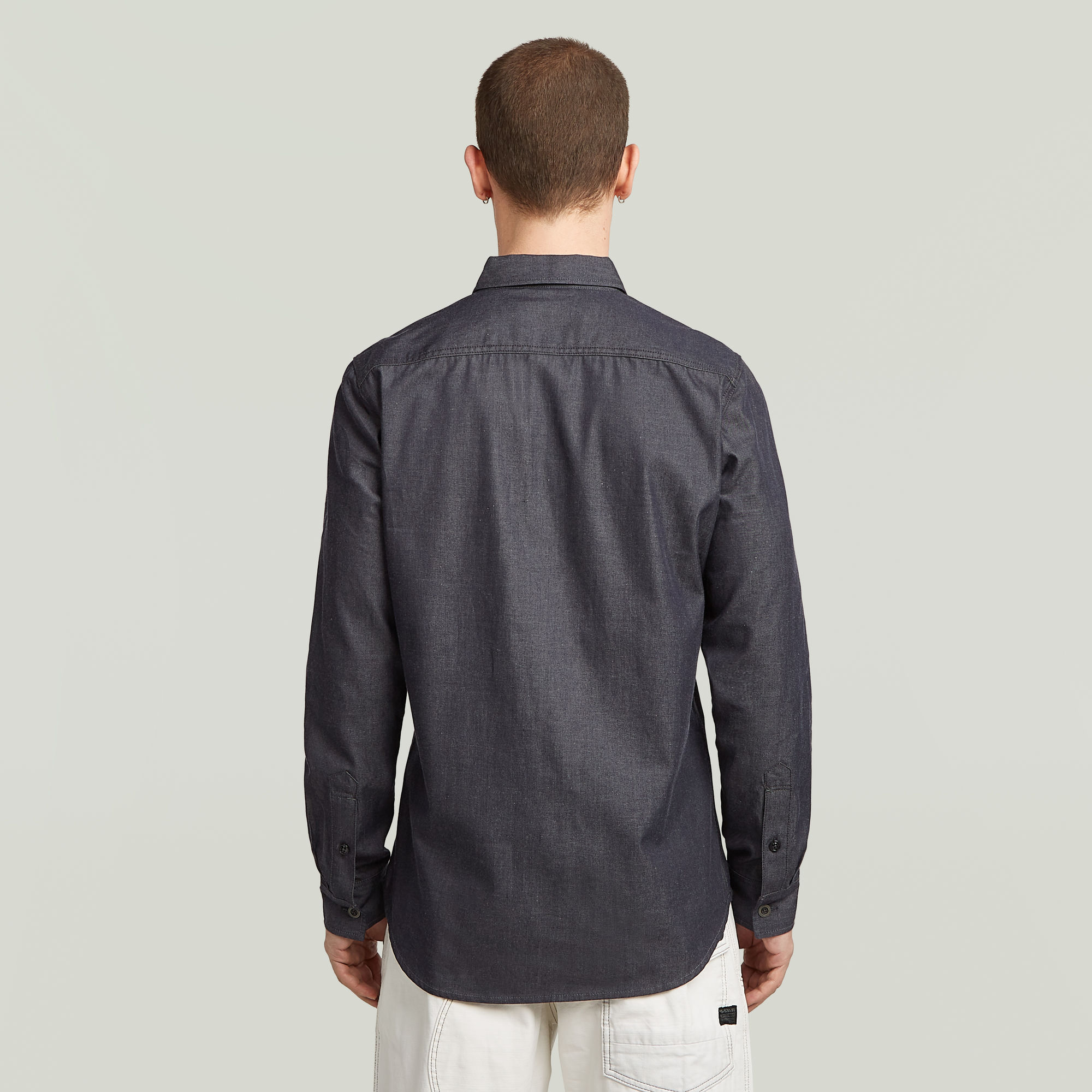 G-Star RAW Clean Slim Shirt Donkerblauw Heren