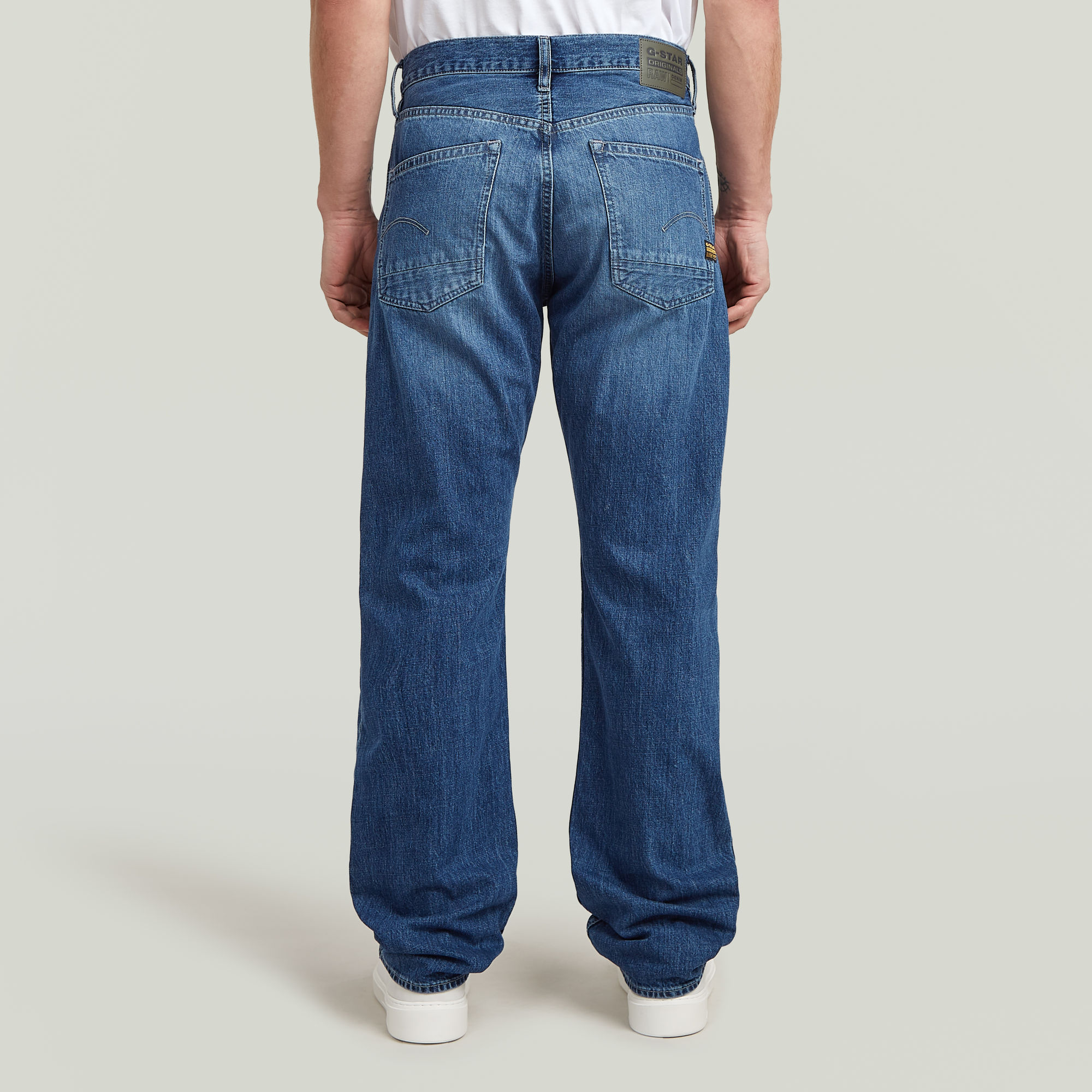 G-Star RAW Dakota Regular Straight Jeans Midden blauw Heren