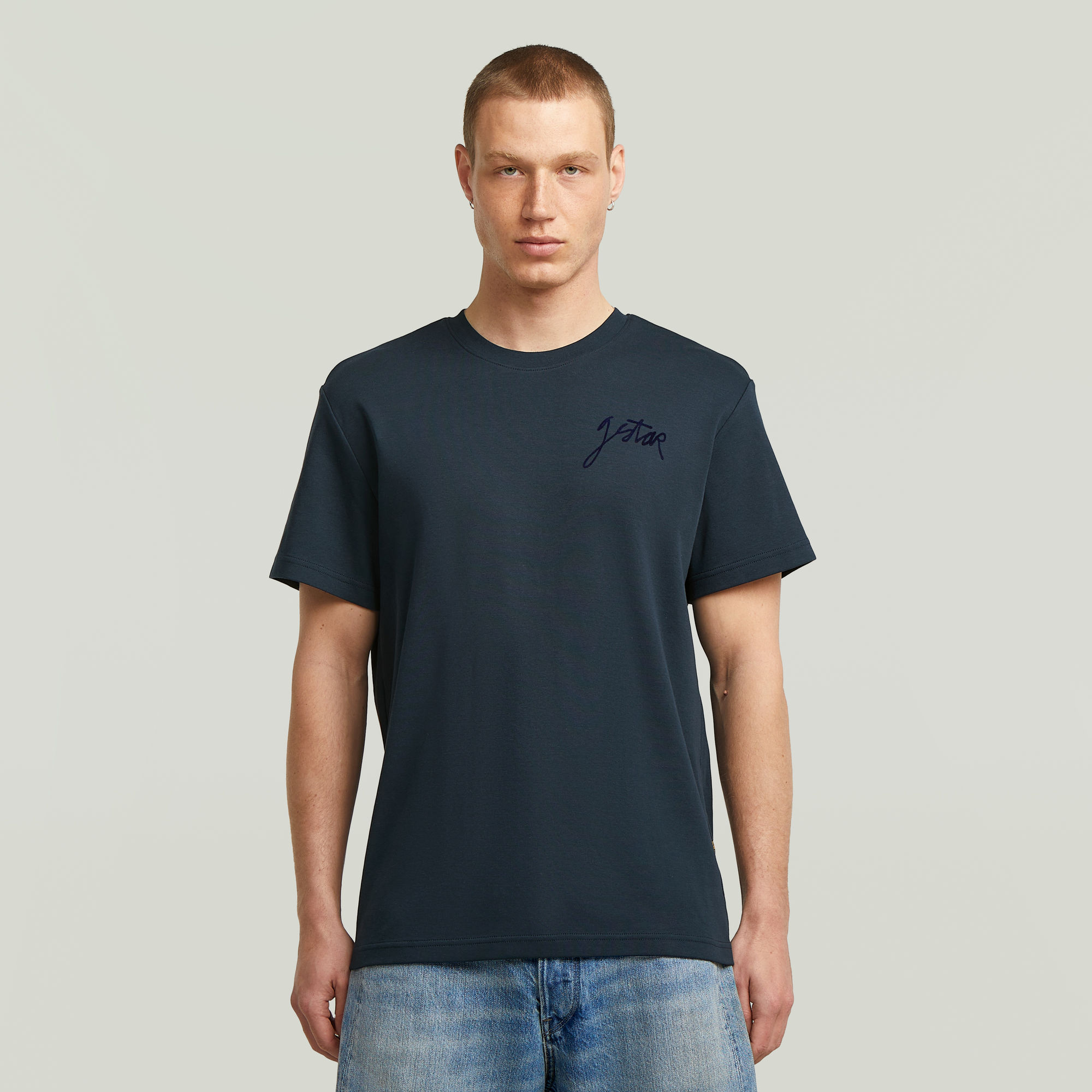 G-Star RAW G-Script T-Shirt - Donkerblauw - Heren