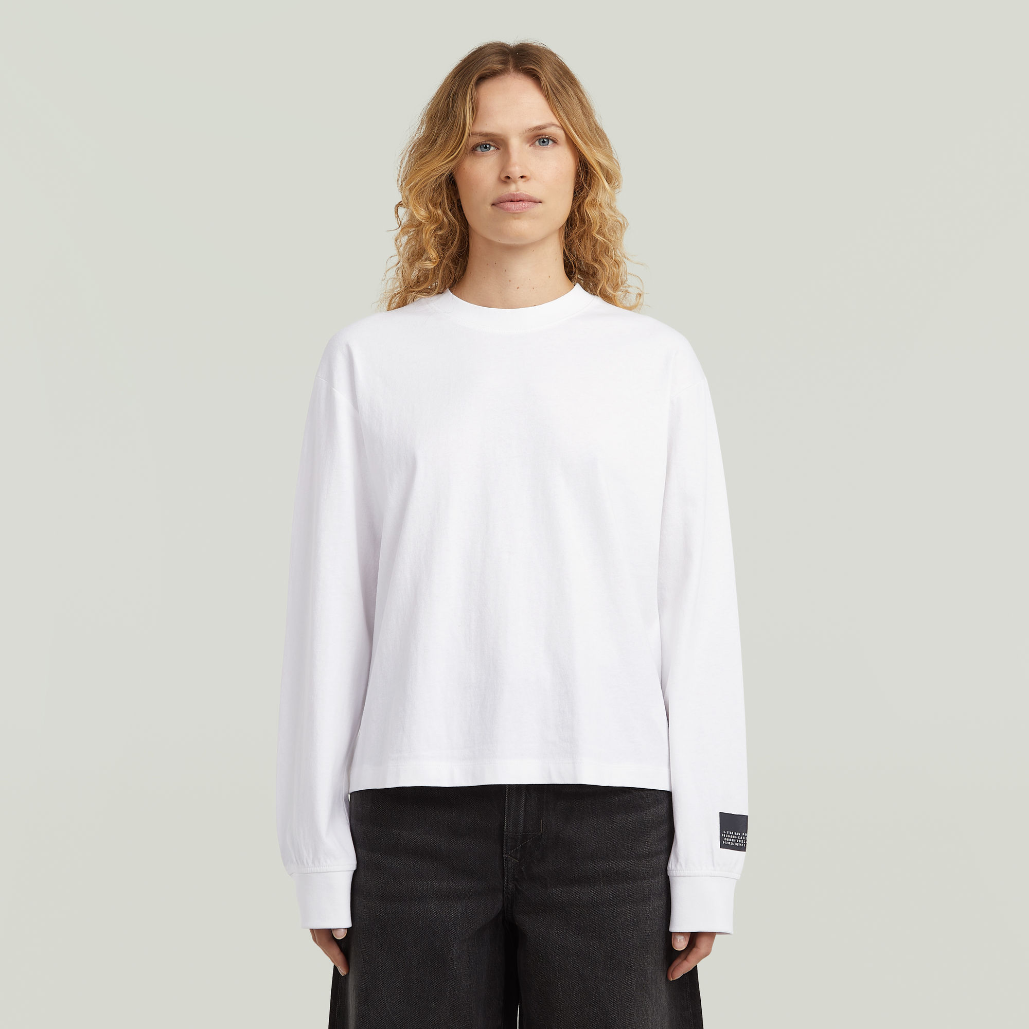 Back Graphic Relaxed T-Shirt - Weiß - Damen