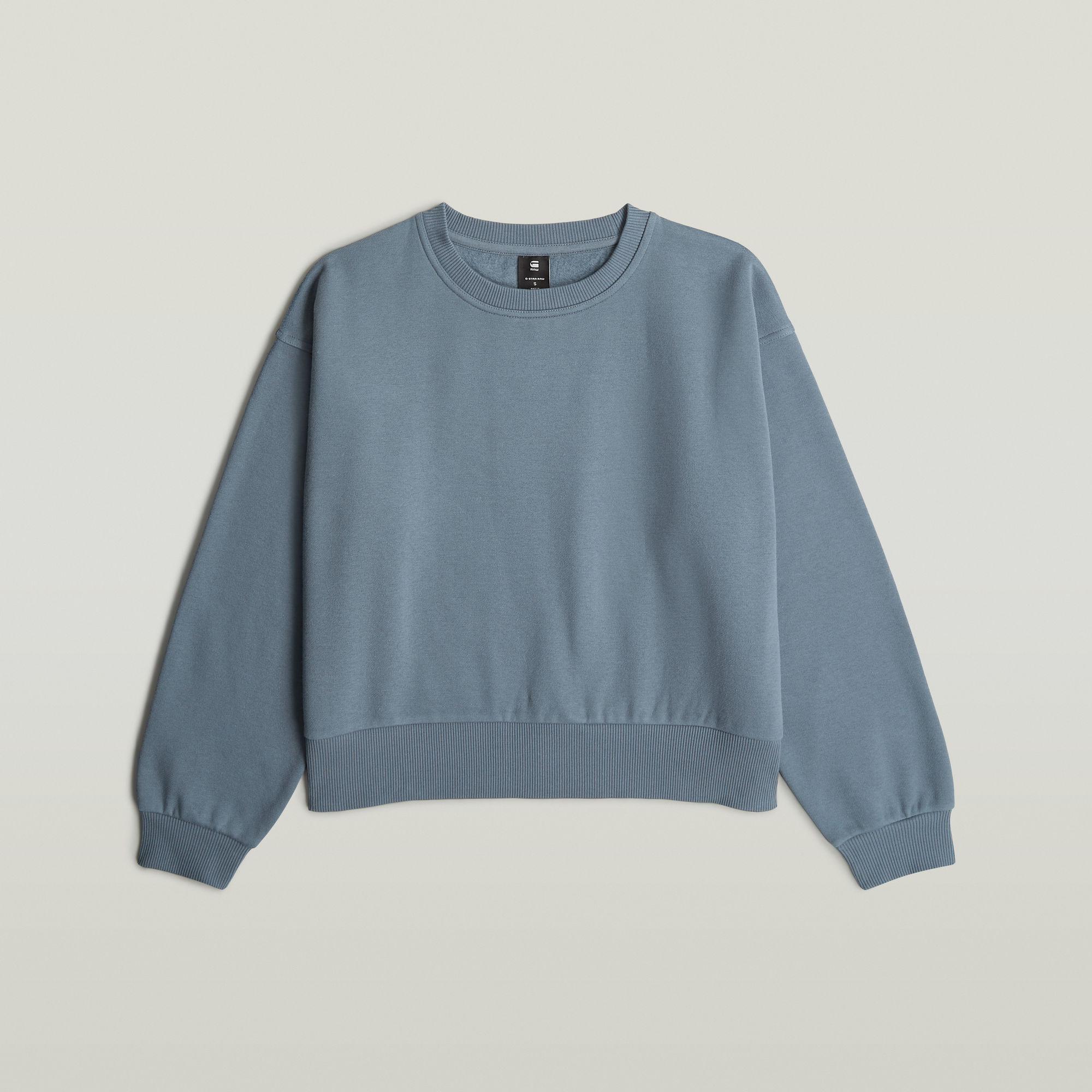G-Star RAW Premium Core Cropped Loose Sweater Grijs Dames