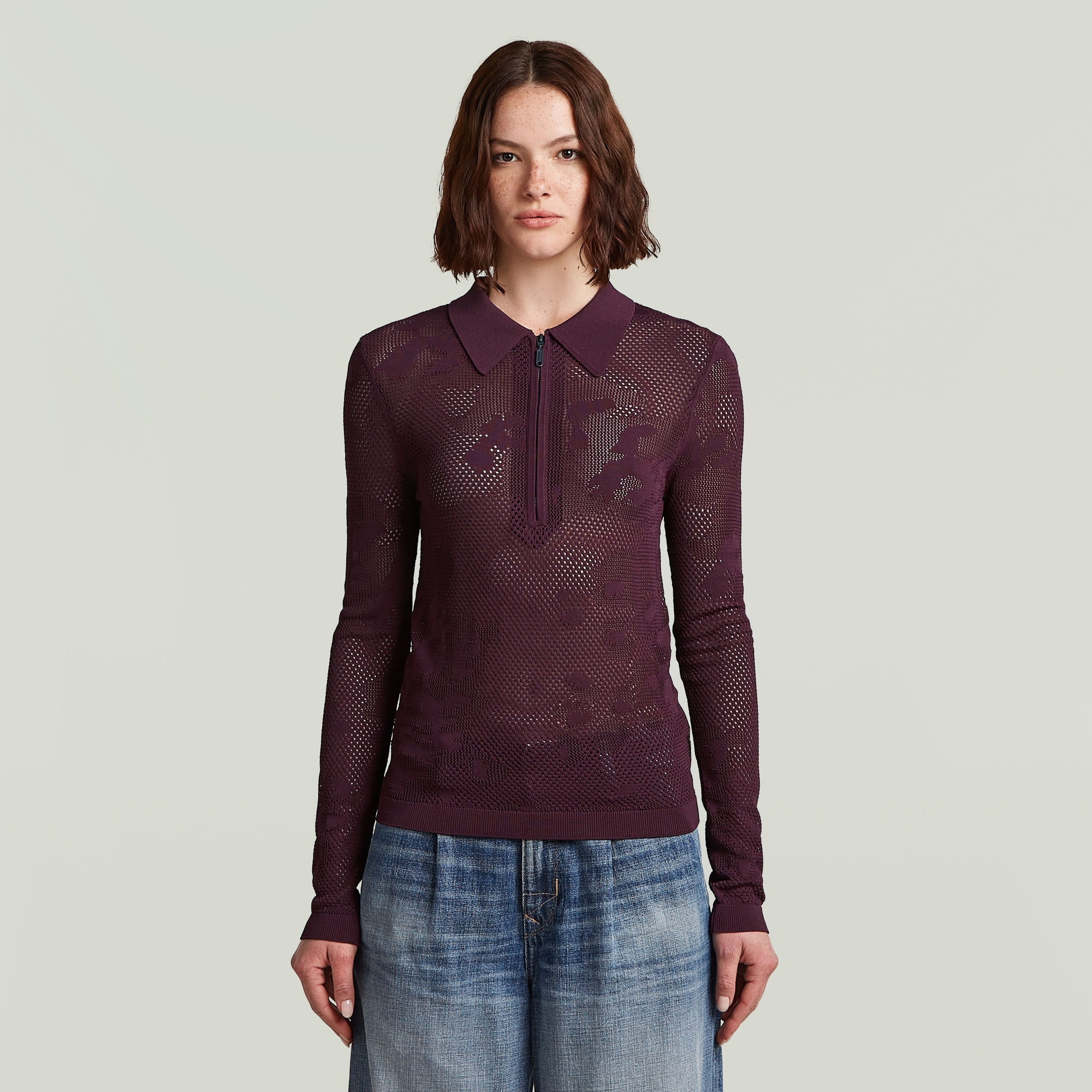 Polo en maille Pointelle Slim - s - G-Star RAW - Modalova