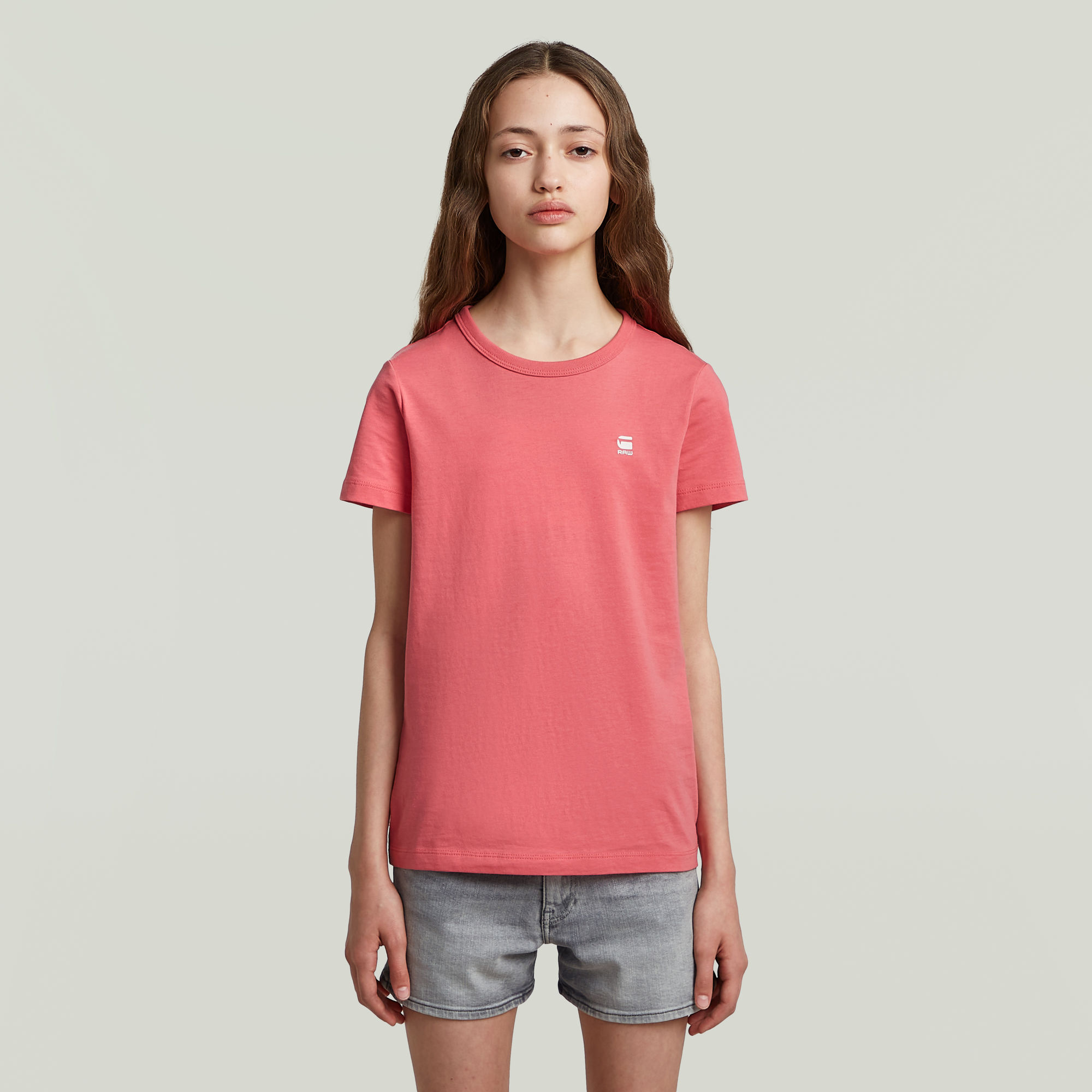 G-Star RAW Slim T-shirt Meisjes - Roze - meisjes