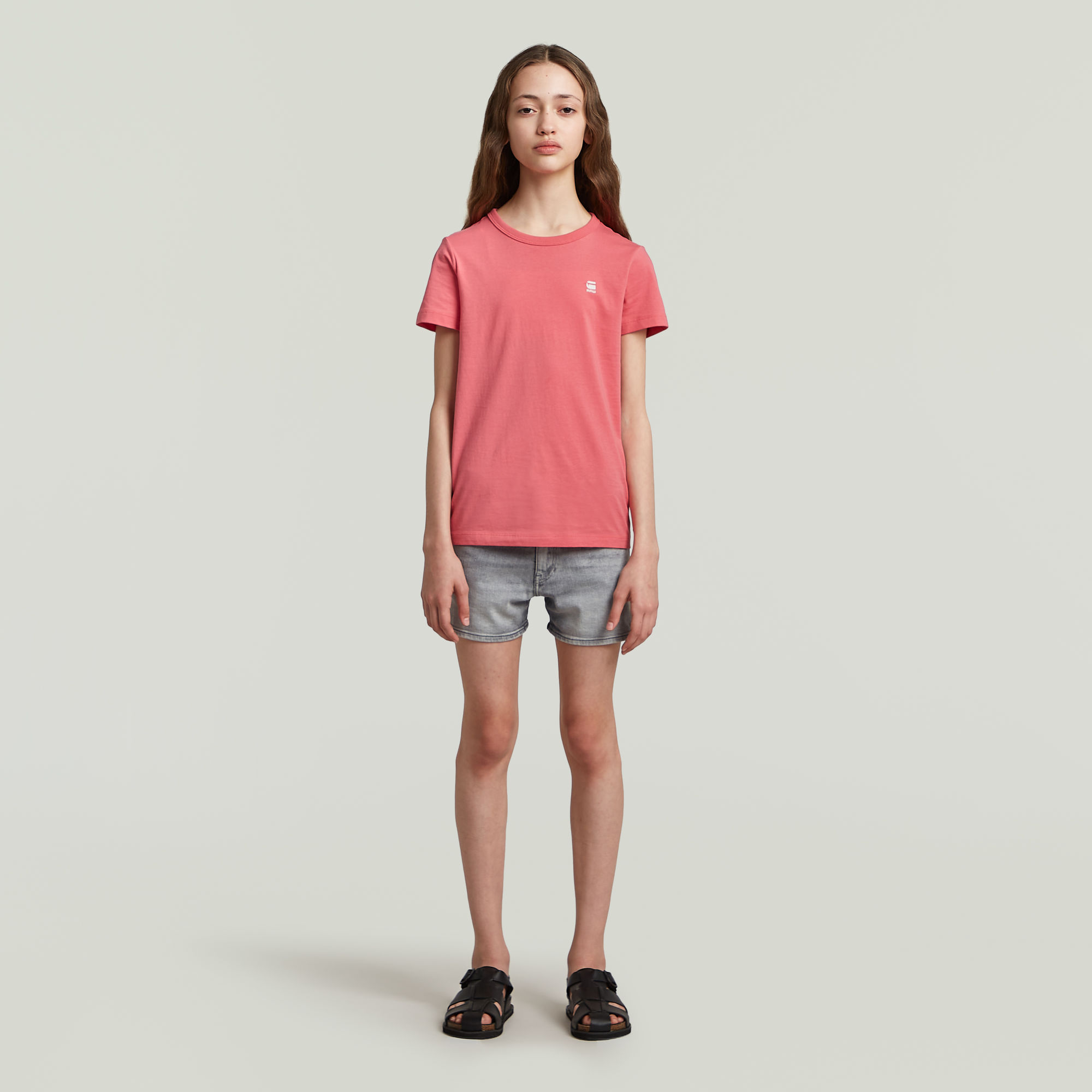G-Star RAW Slim T-shirt Meisjes Set Van 2 Roze meisjes