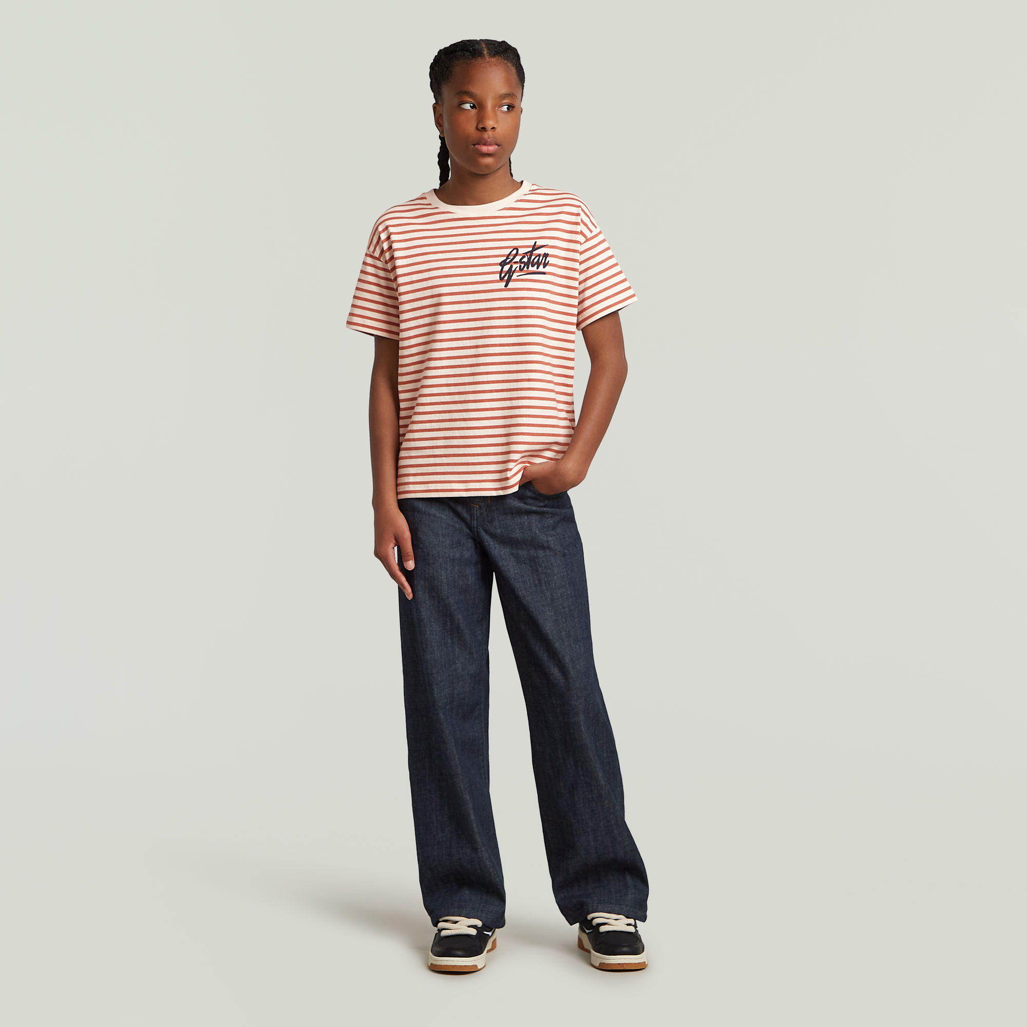 G-Star RAW Skater High Loose Jeans Meisjes Donkerblauw meisjes