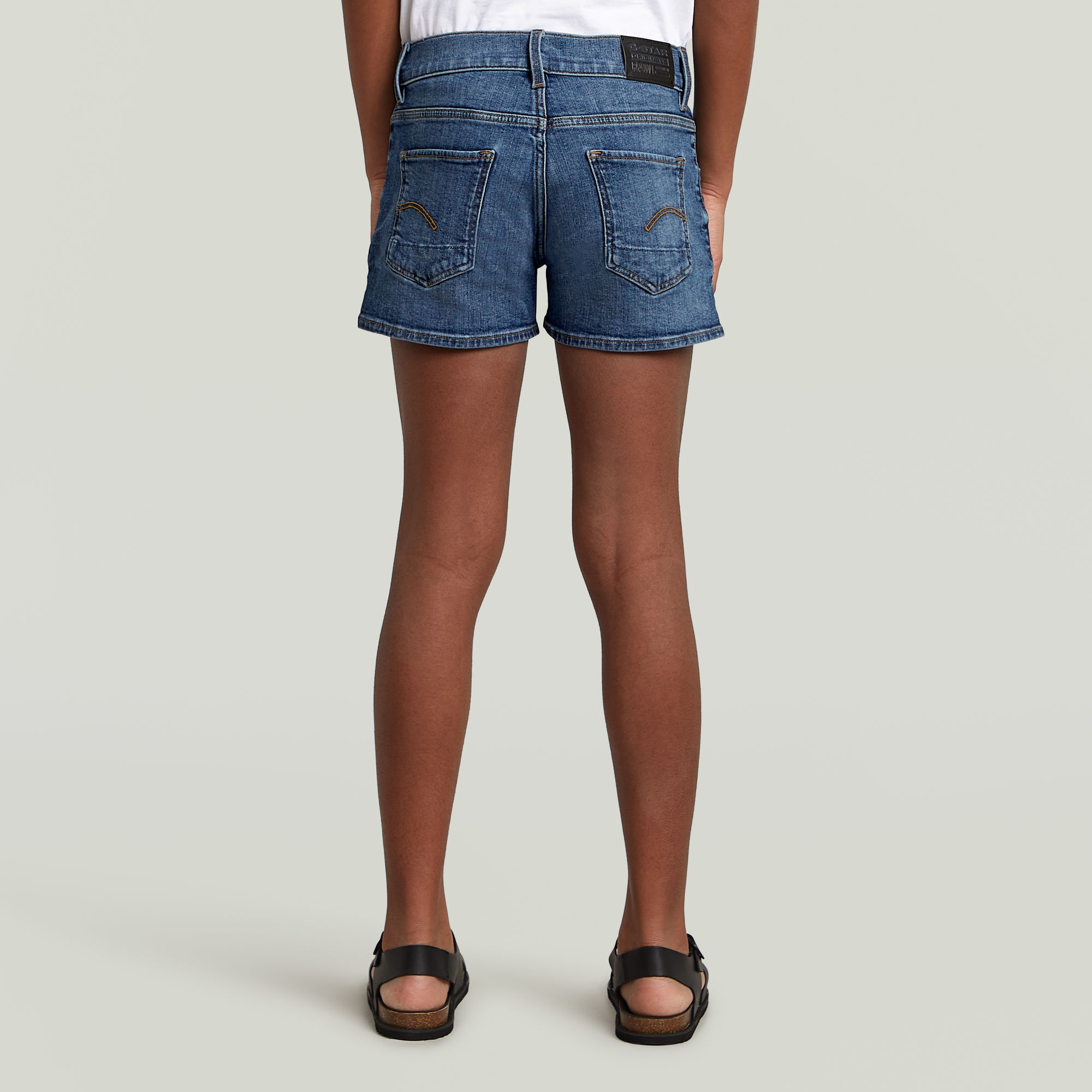 G-Star RAW 3301 Skinny Short Meisjes Lichtblauw meisjes