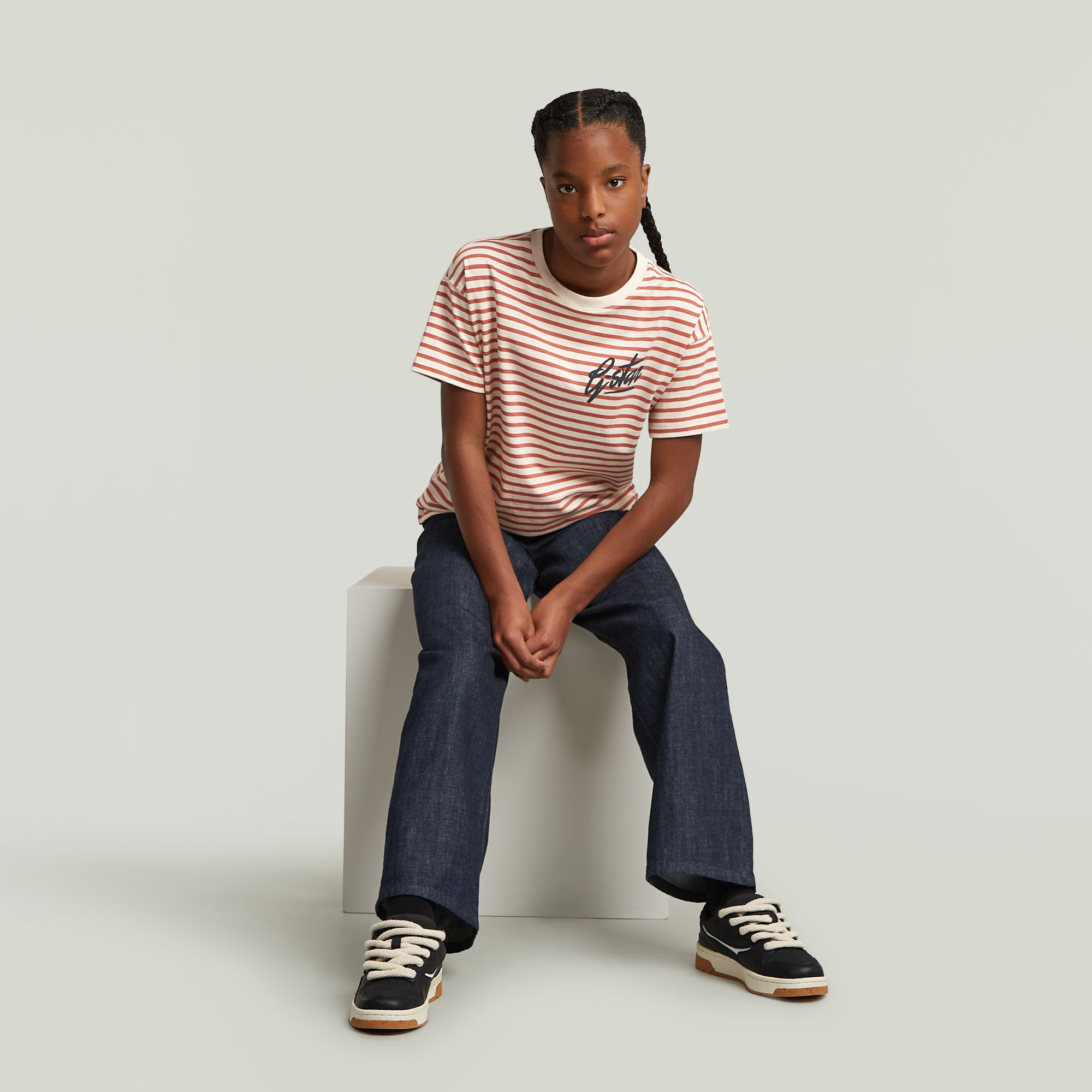 G-Star RAW Loose T-Shirt Meisjes Geel meisjes
