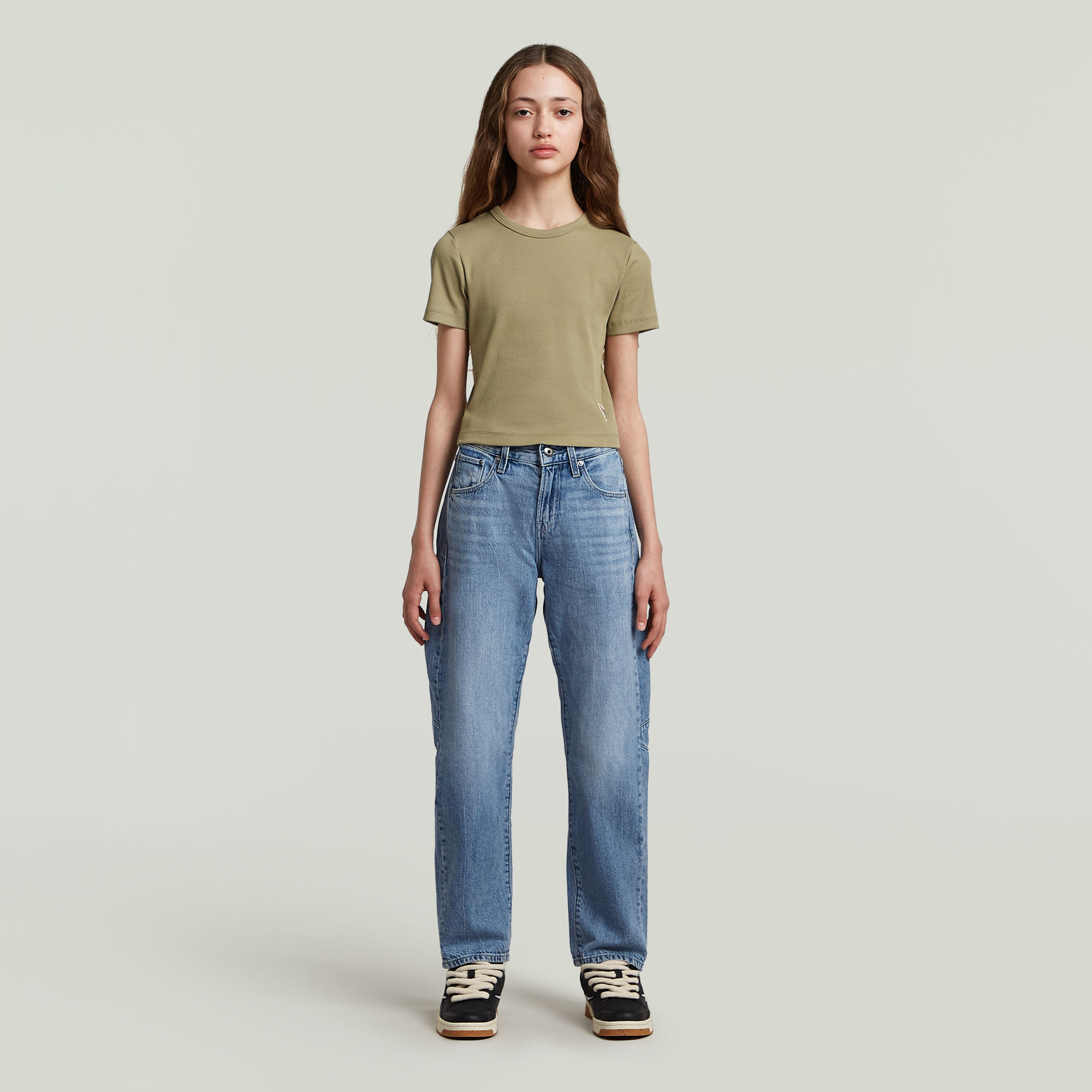 Thumbnail - Girls Bowey Baggy Jeans - Hellblau - mädchen