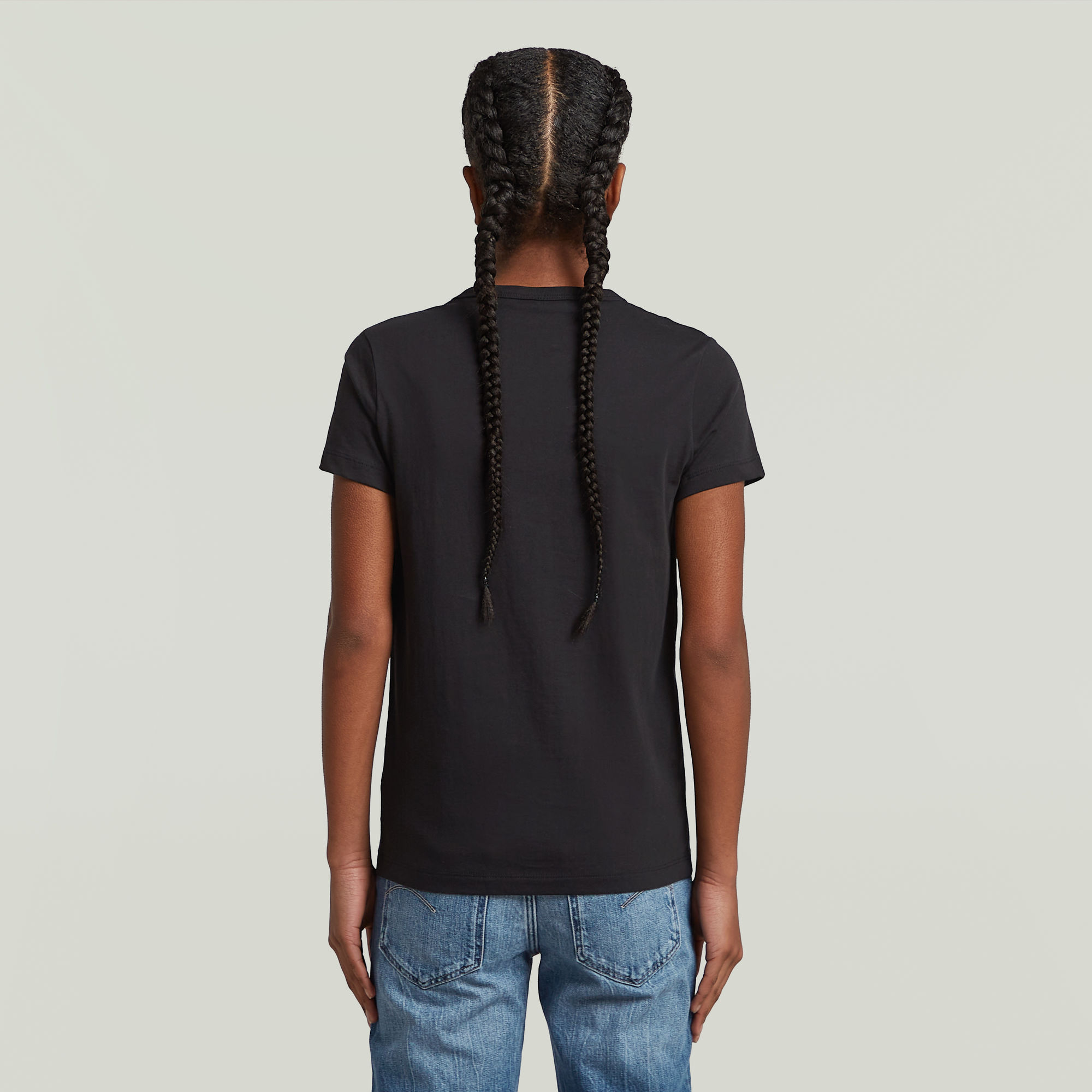 G-Star RAW Slim T-shirt Meisjes Set Van 2 Zwart meisjes