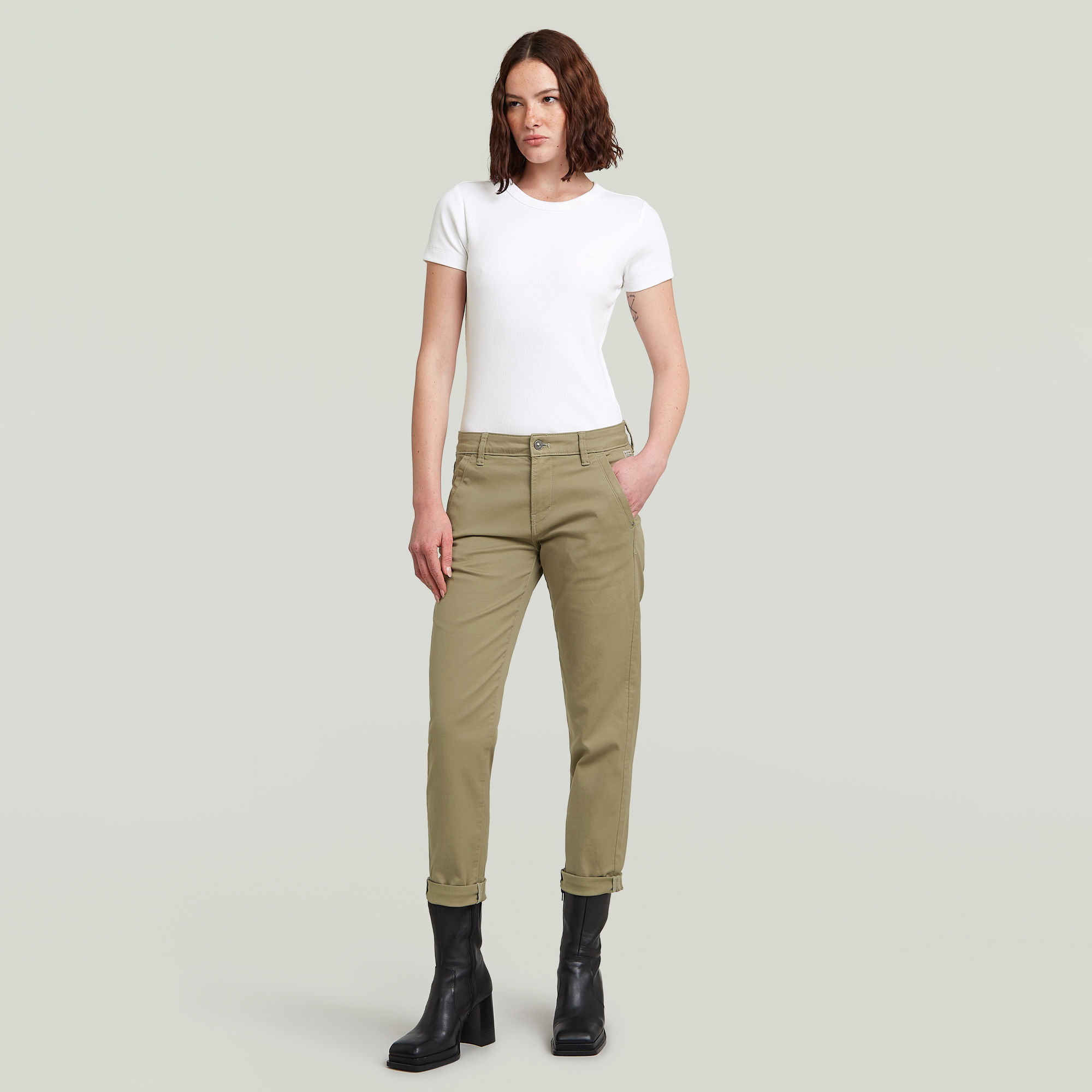 G-Star RAW Kate Boyfriend Broek Groen Dames