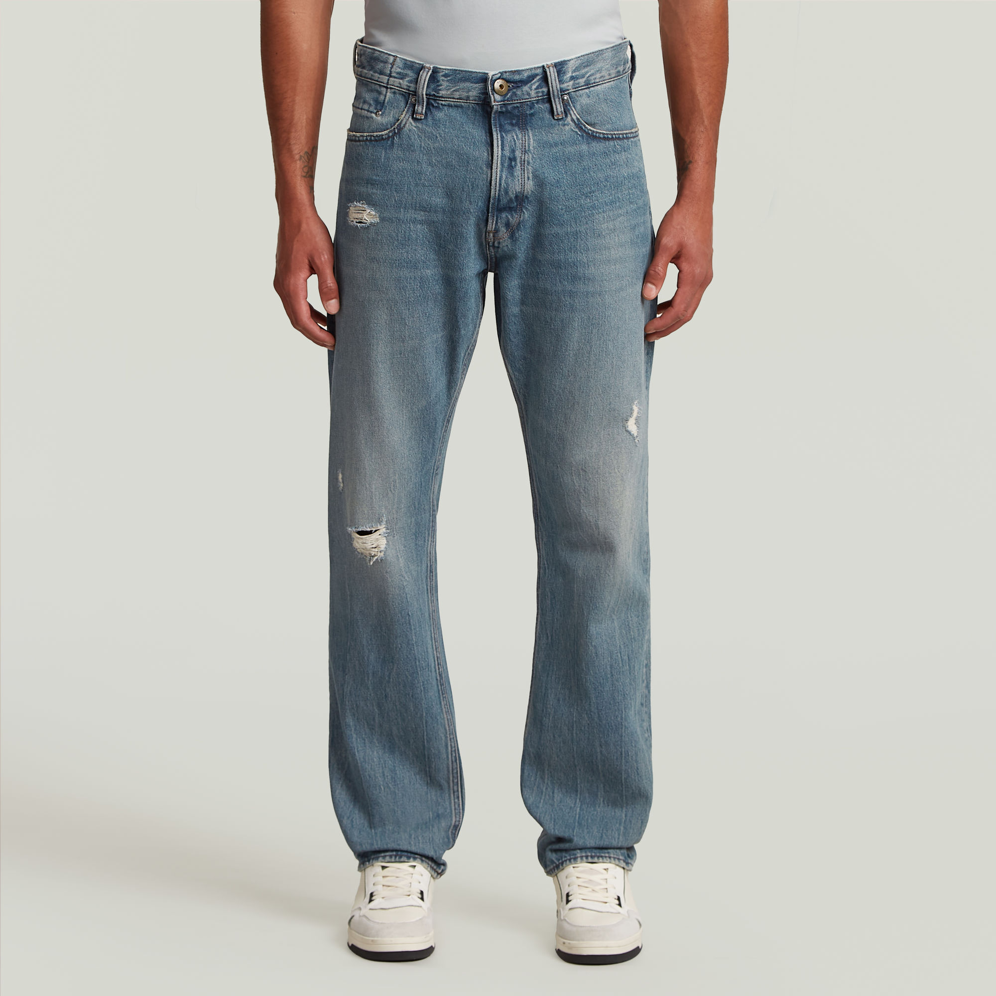 

Dakota Regular Straight Jeans - Medium blue - Men