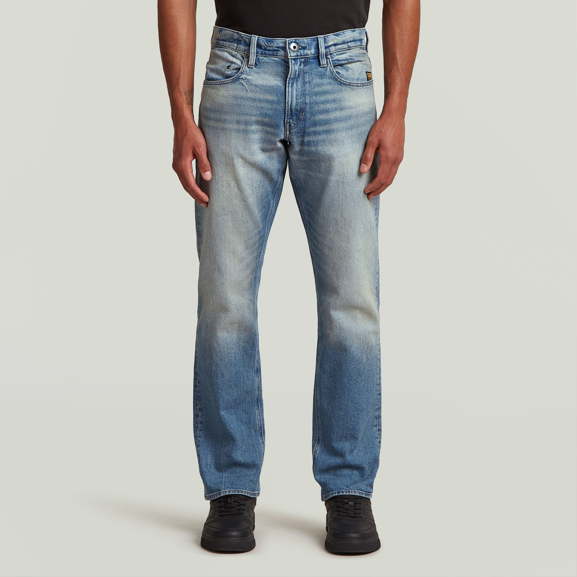 G-Star RAW Mosa Straight Jeans Midden blauw Heren